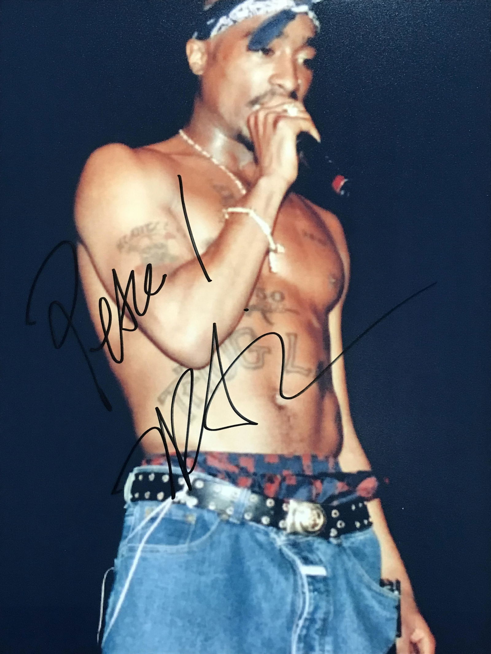 TUPAC SIGNED 8 X 10 (RA COA) (1 of 2)