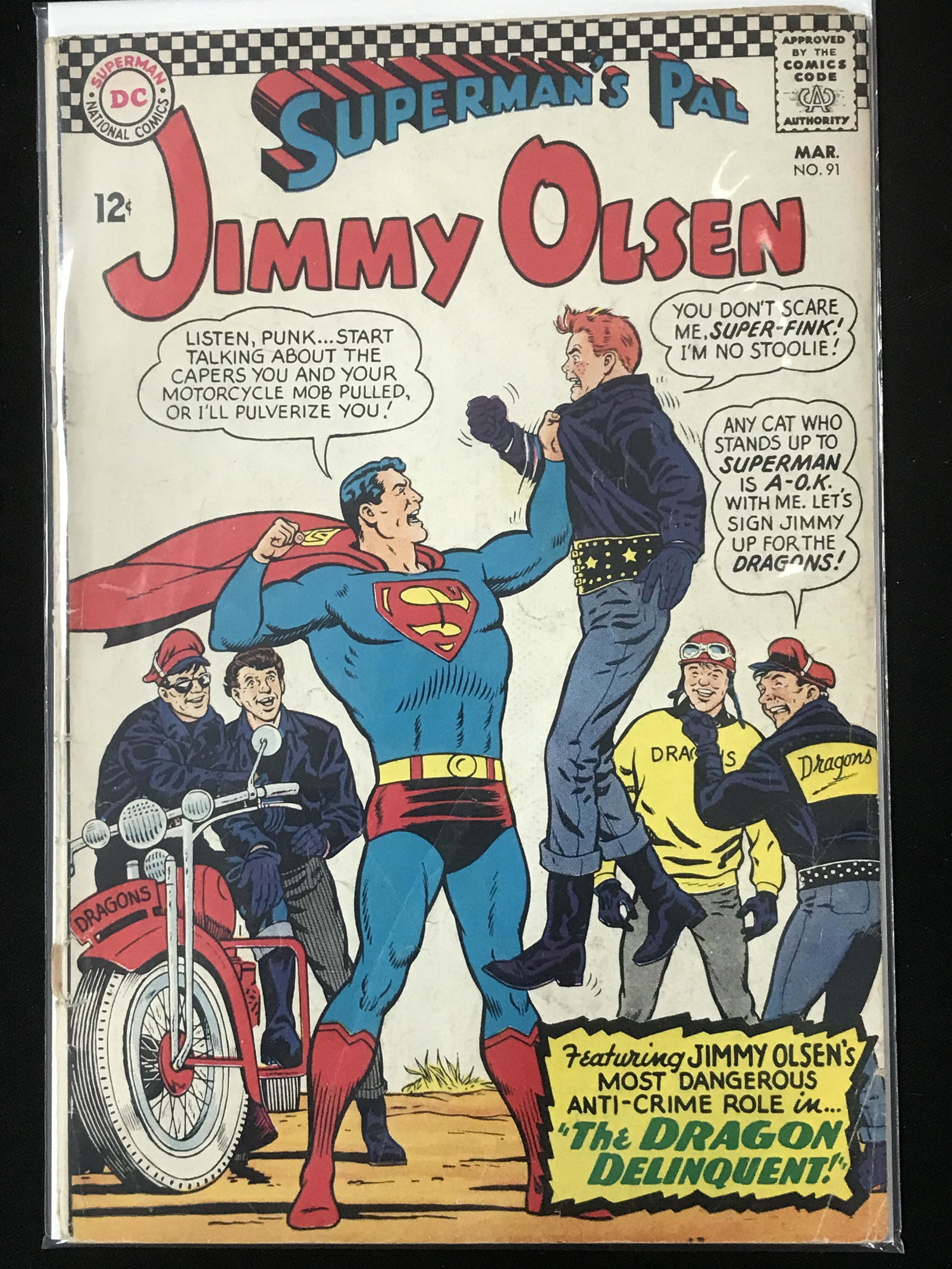 DC COMICS SUPERMAN PAL JIMMY OLSEN NO.91: DC COMICS SUPERMAN PAL JIMMY OLSEN NO.91