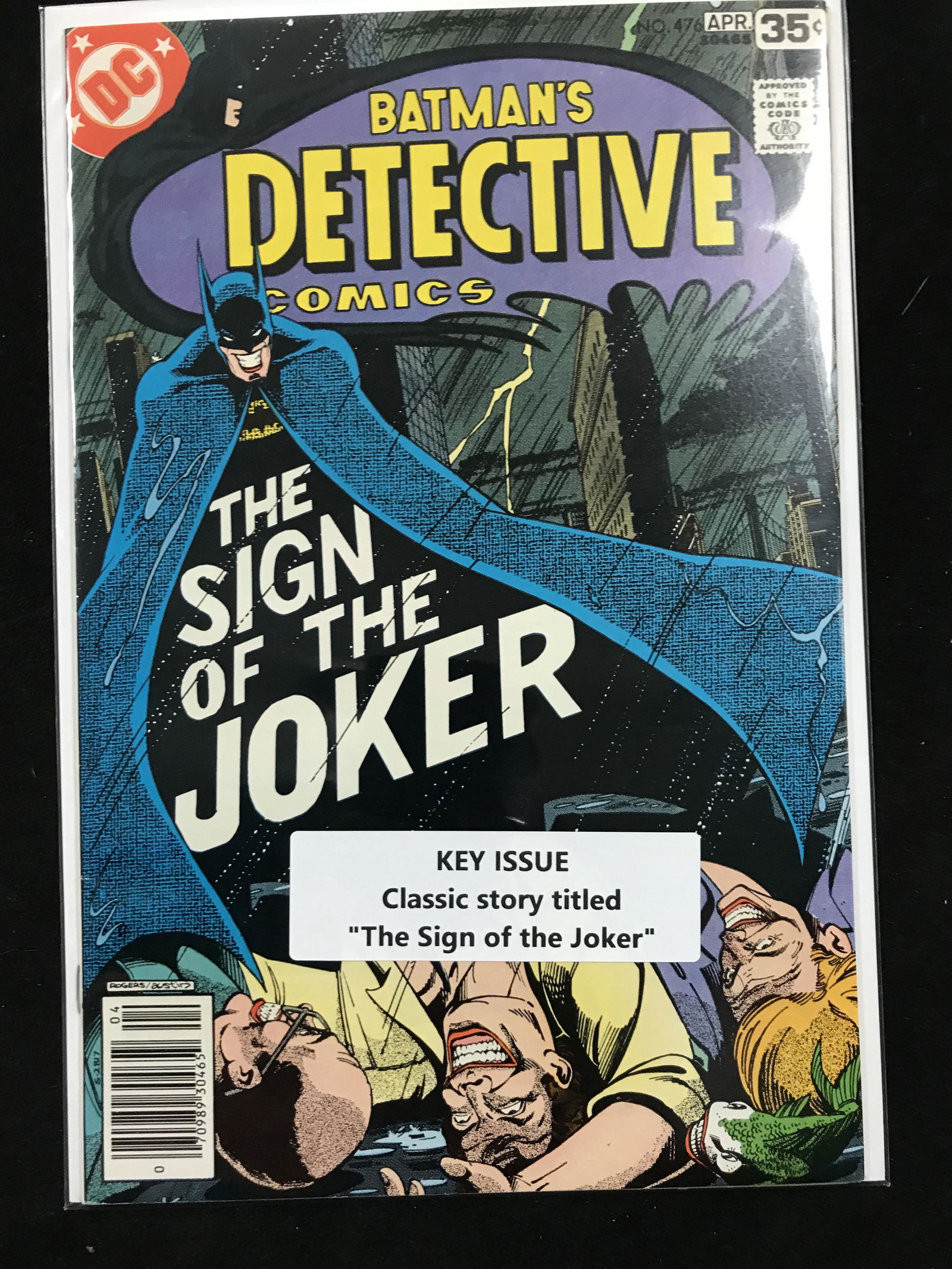 DC BATMAN'S DETECTIVE COMICS NO. 476 (1 of 1)