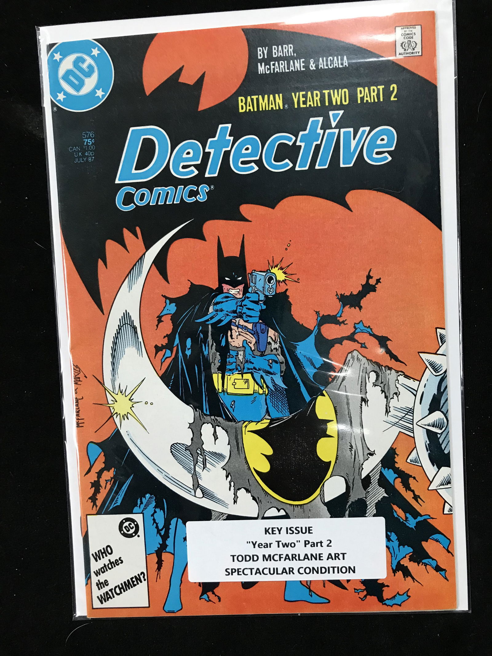 DC BATMAN'S DETECTIVE COMICS NO. 576 (TODD MCFARLANE ART) (1 of 1)