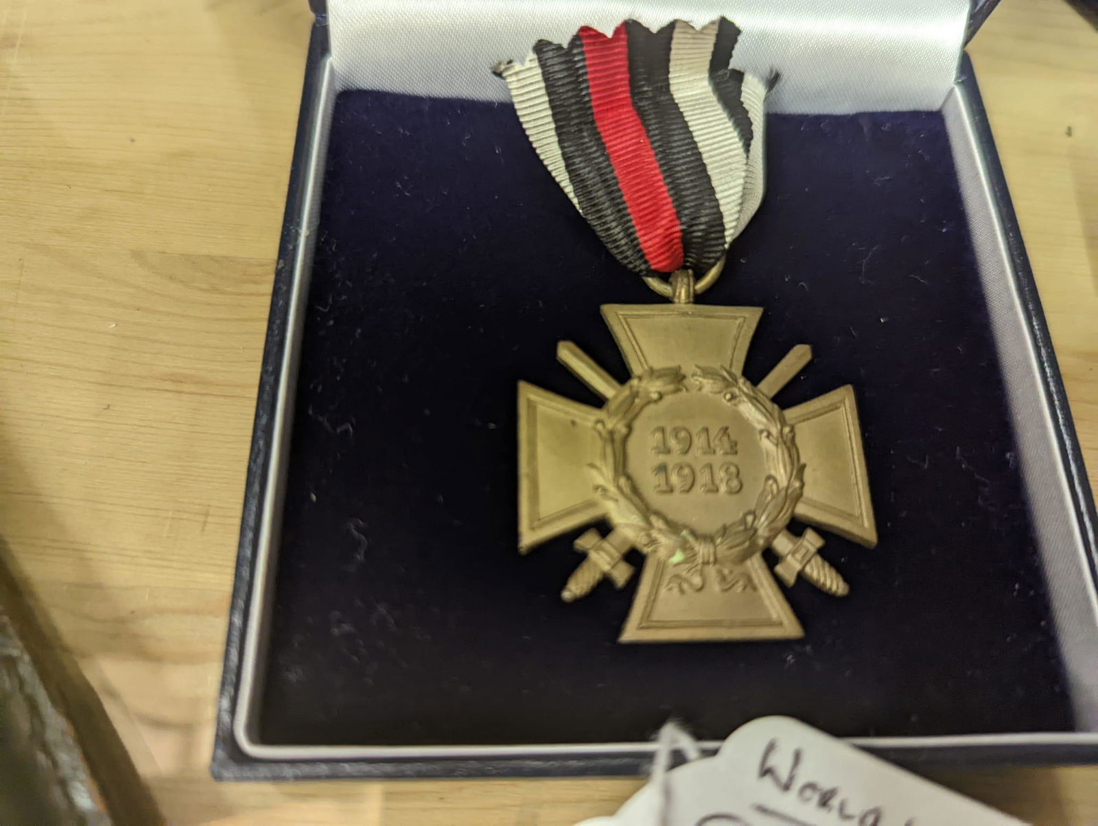 RARE WW1 German Honor Cross of the World War 1914/1918 For Noncombatants (1 of 2)