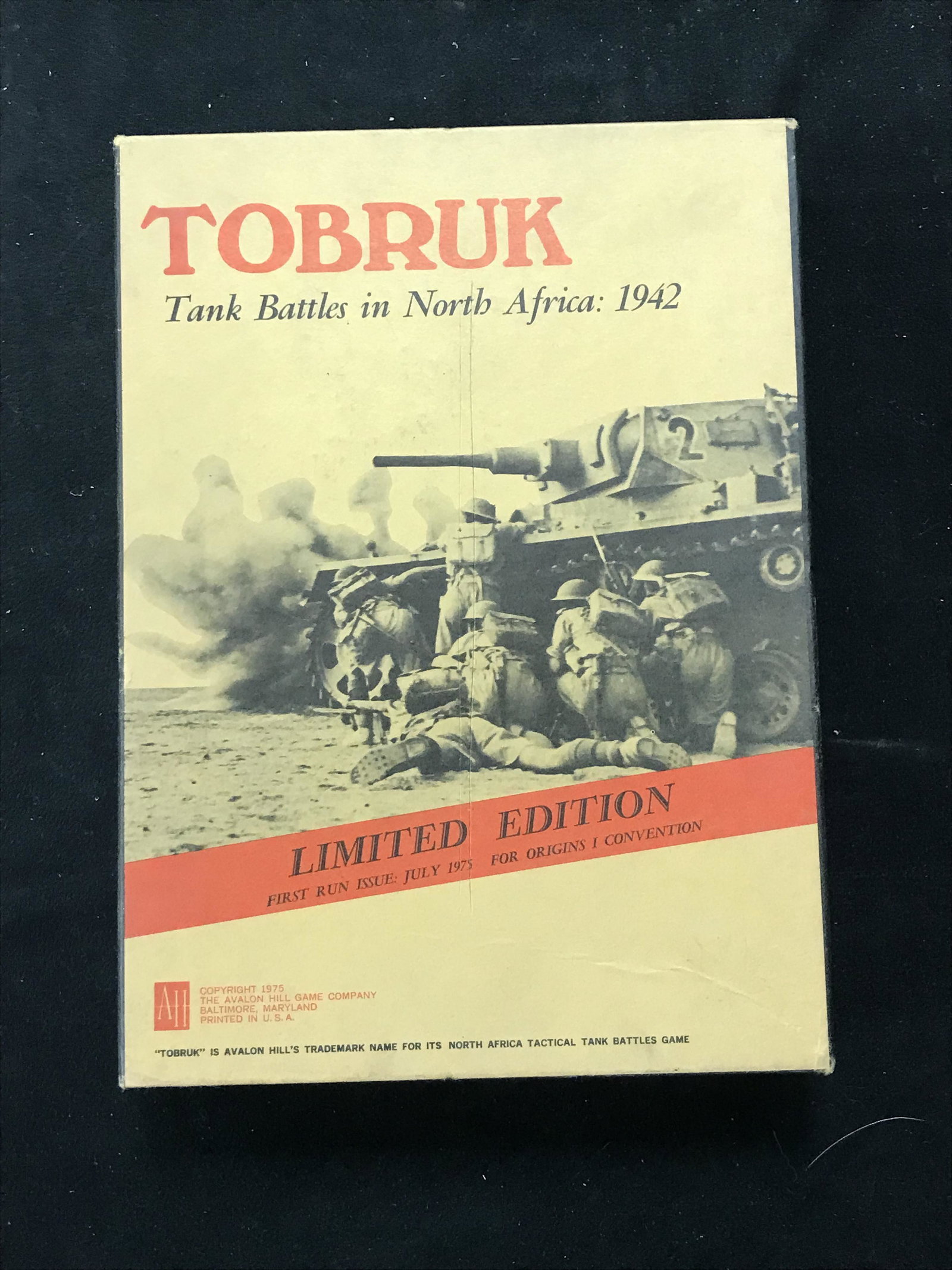 Tobruk - Limited Edition: Origins I Convention (07/1975) "Tank Battles in North Africa: 1942": 1