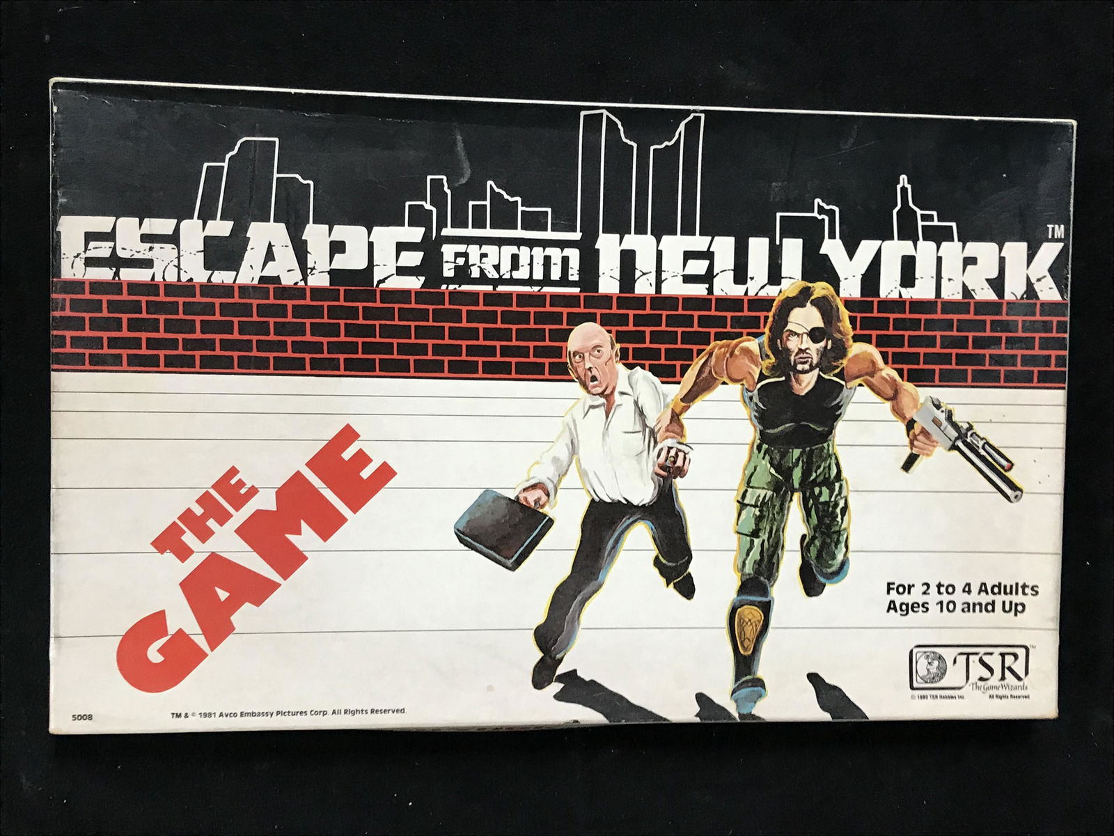 1980 TSR ESCAPE FROM NEW YORK STRATEGY GAME (1 of 1)
