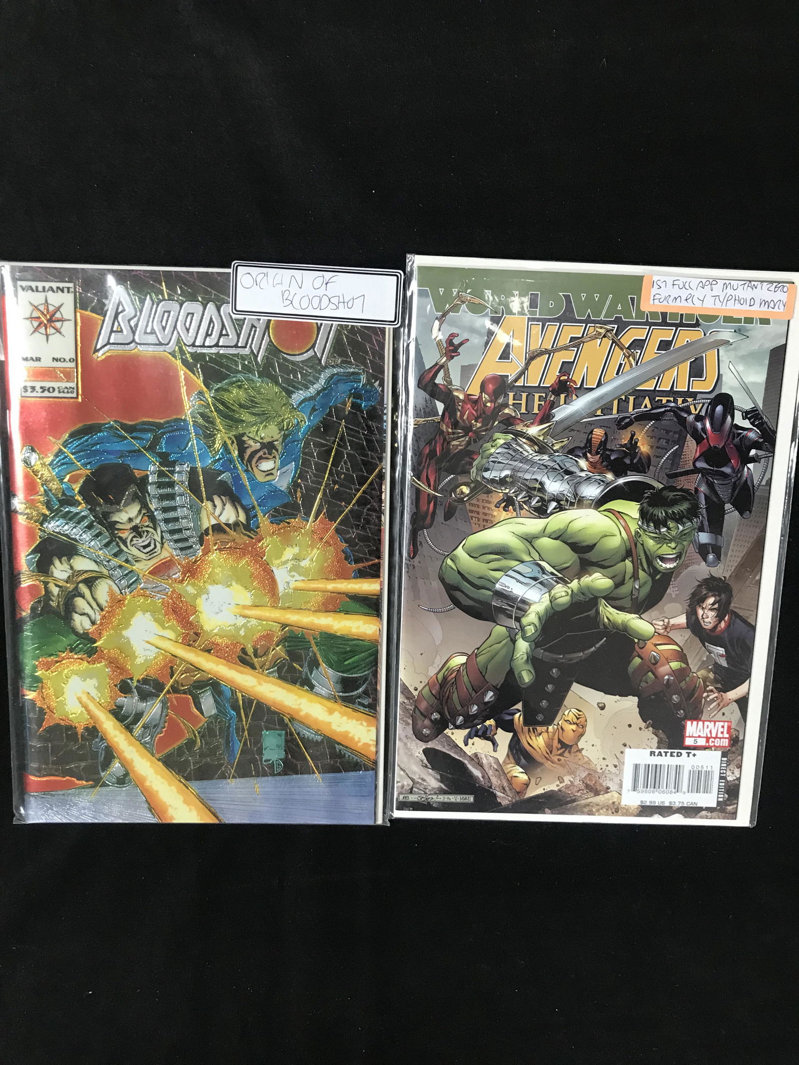 SUPERHERO COMIC LOT VALIANTE COMICS AND MARVEL COMICS (1 of 1)
