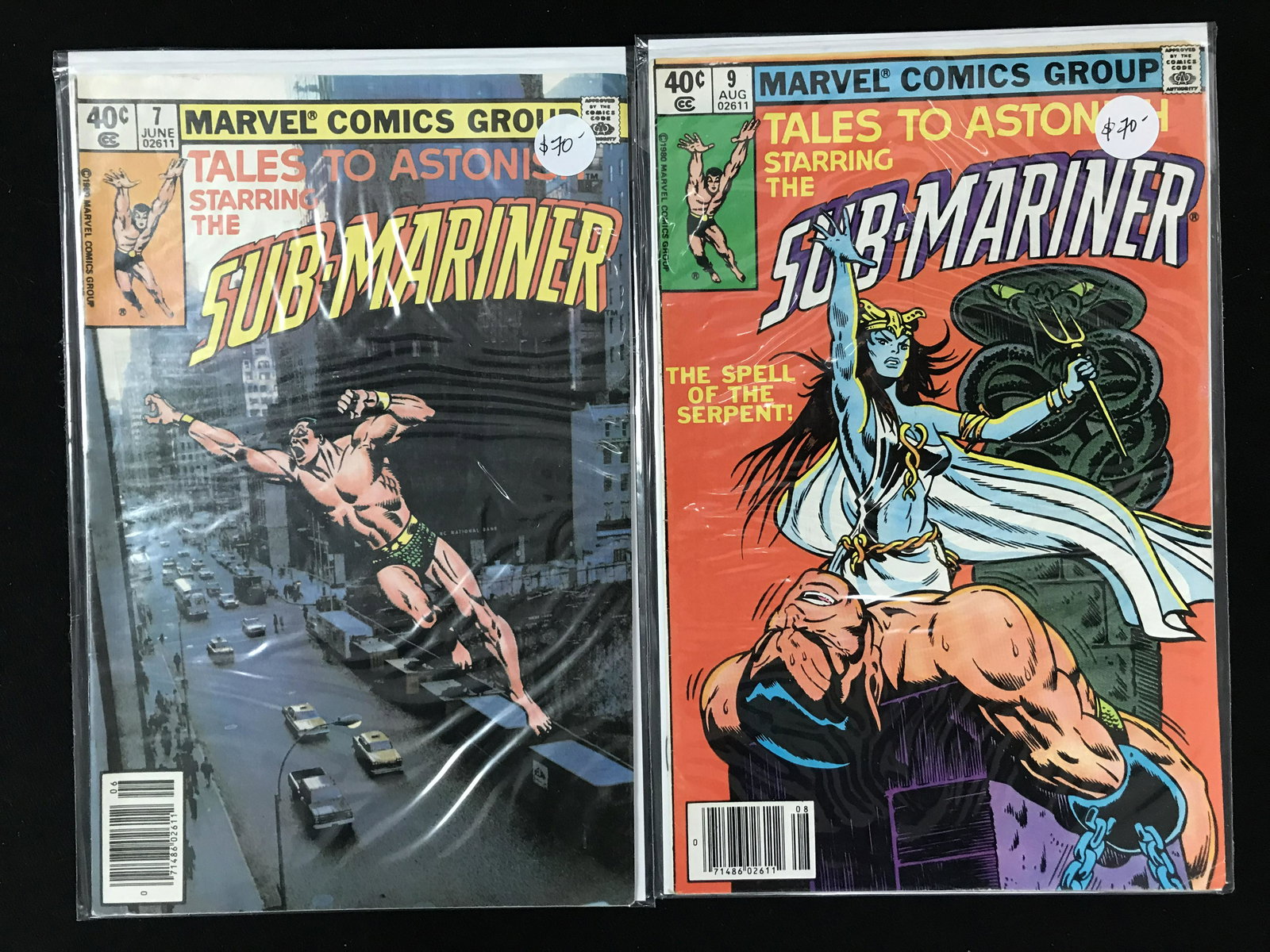 MARVEL COMICS SUBMARINER NO.7 AND NO.9 (1 of 1)