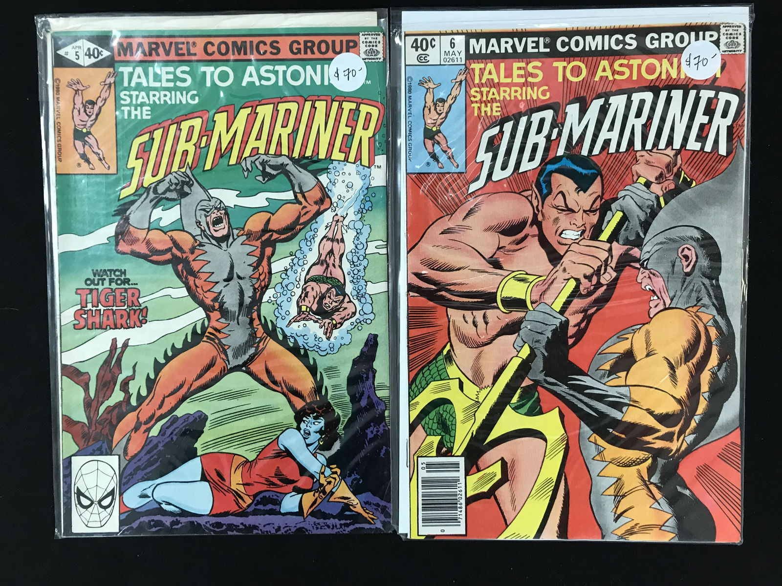 MARVEL COMICS SUBMARINER NO.5 AND NO.6 (1 of 1)