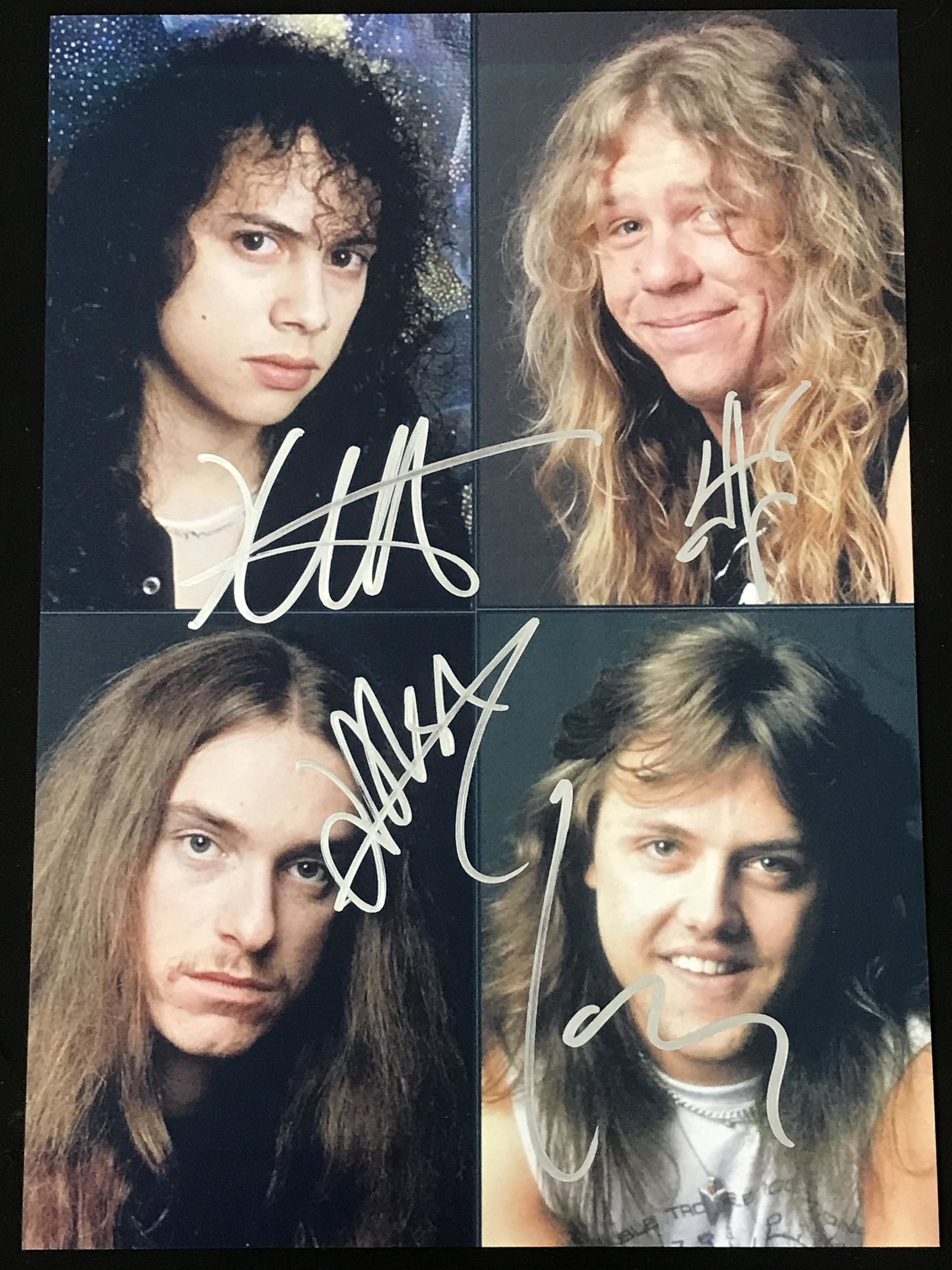 METALLICA BAND SIGNED 8 X 10 (RA COA): METALLICA BAND SIGNED 8 X 10 (RA COA)