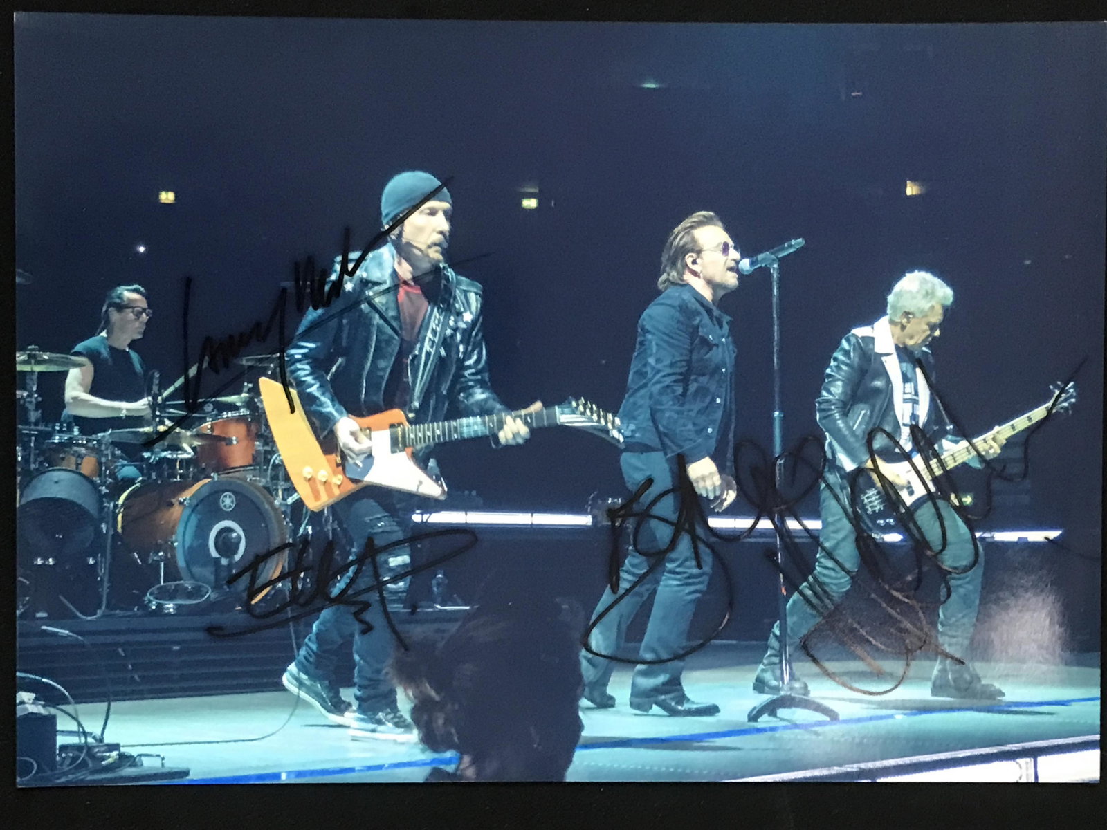 U2 BAND SIGNED 8 X 10 (RA COA): U2 BAND SIGNED 8 X 10 (RA COA)