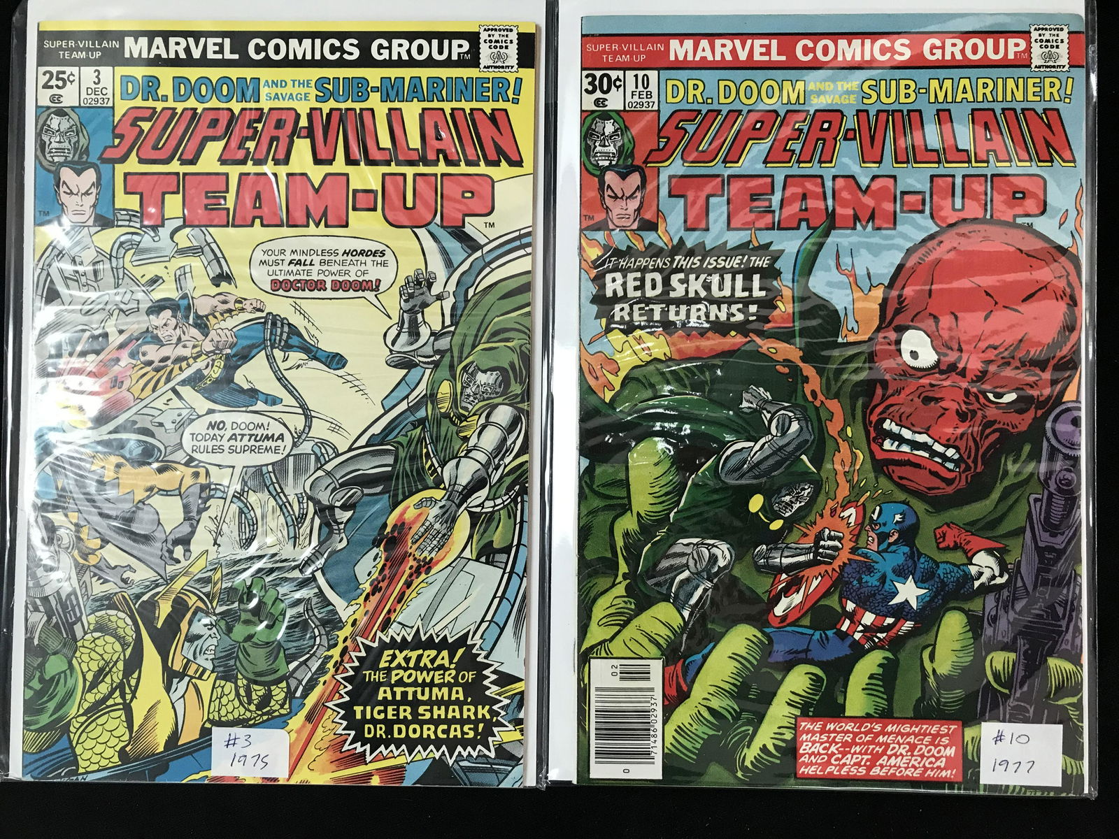 MARVEL COMICS SUPER VILLAIN TEAM UP COMIC BOOK LOT (1 of 1)