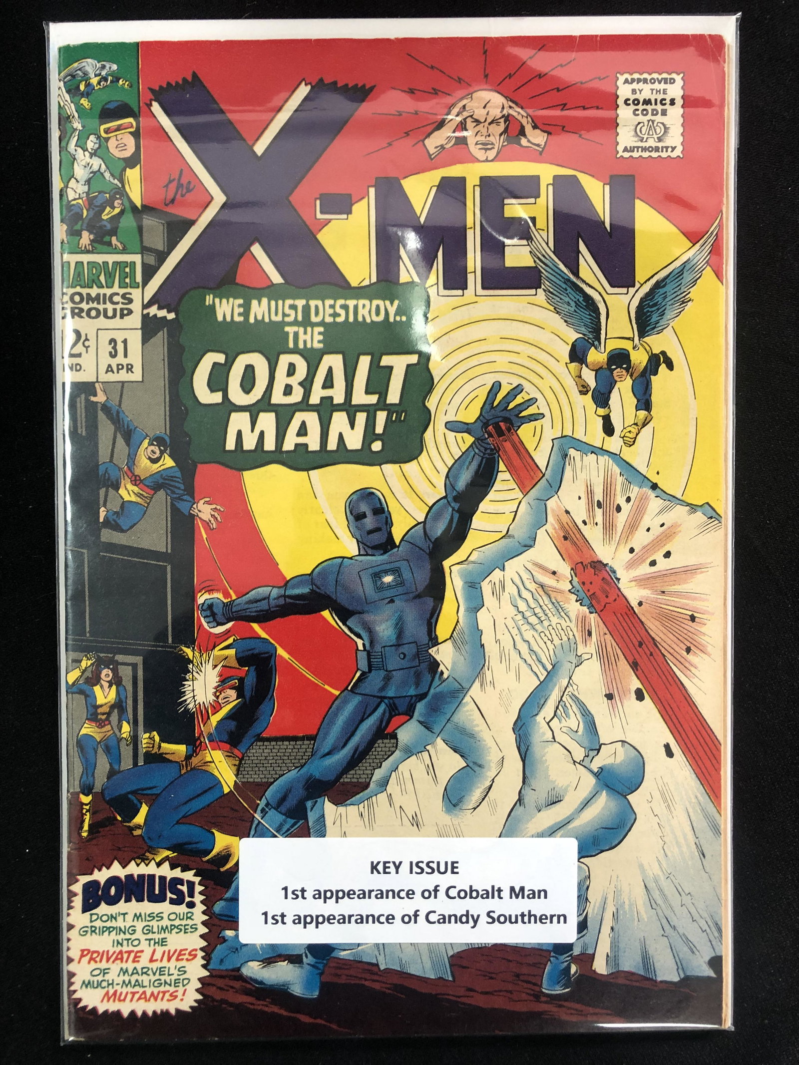 MARVEL COMICS X-MEN NO.31 (1ST APPEARANCE COBALT MAN) (1 of 1)
