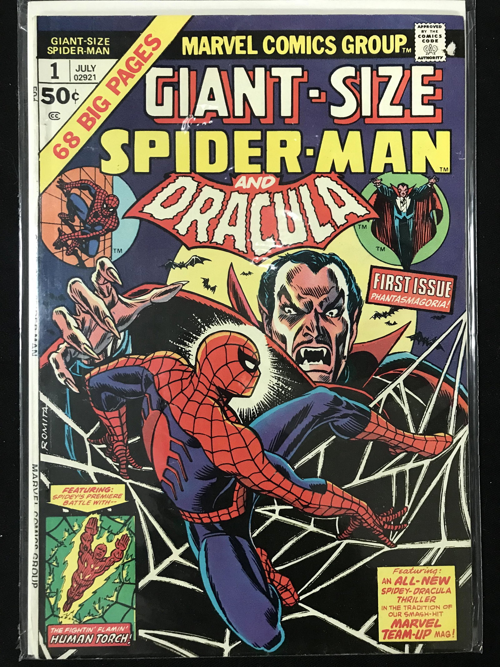 MARVEL COMICS GIANT SIZE SPIDER-MAN AND DRACULA NO.1 (1 of 1)