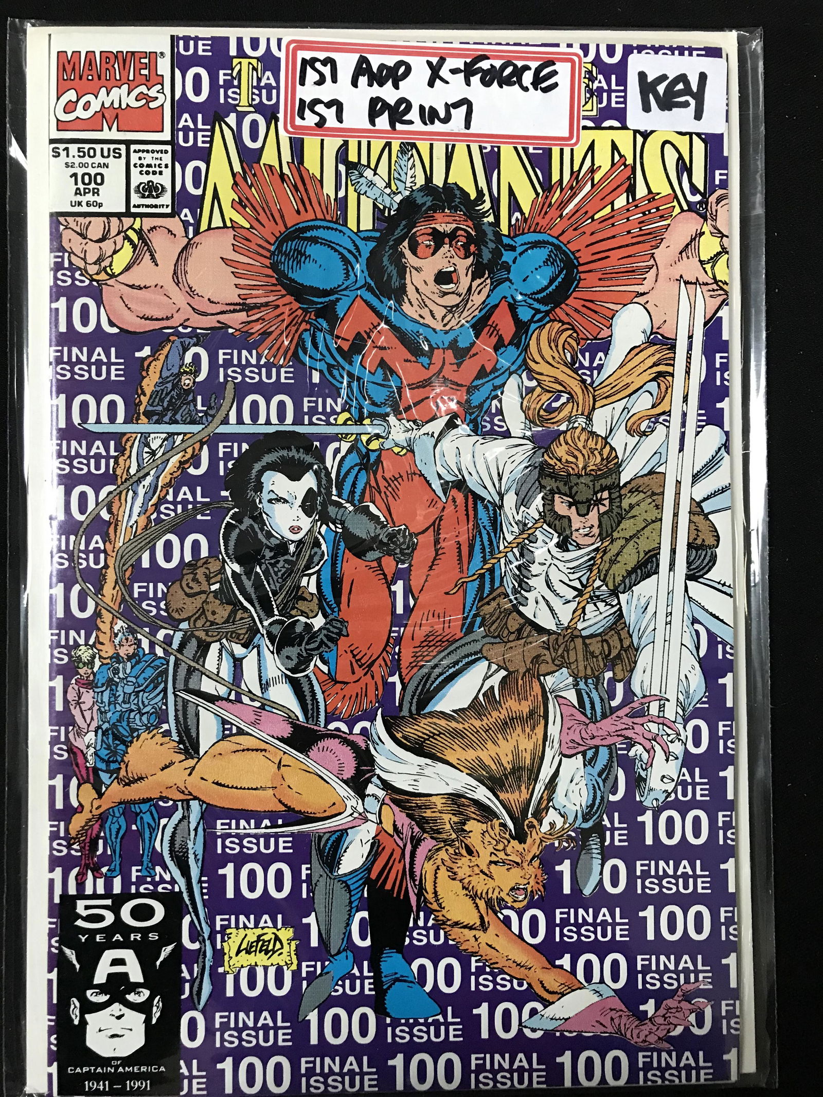 1991 MARVEL COMICS NEW MUTANTS NO. 100 (1 of 1)