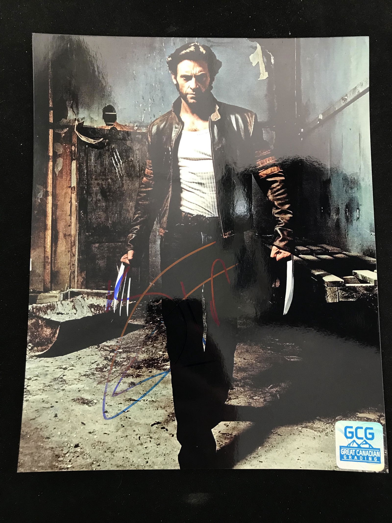 HUGH JACKMAN SIGNED WOLVERINE 8X10 (GCG COA) (1 of 1)