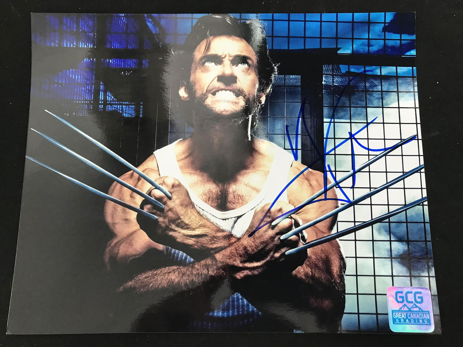 HUGH JACKMAN SIGNED WOLVERINE 8X10 (GCG COA) (1 of 1)