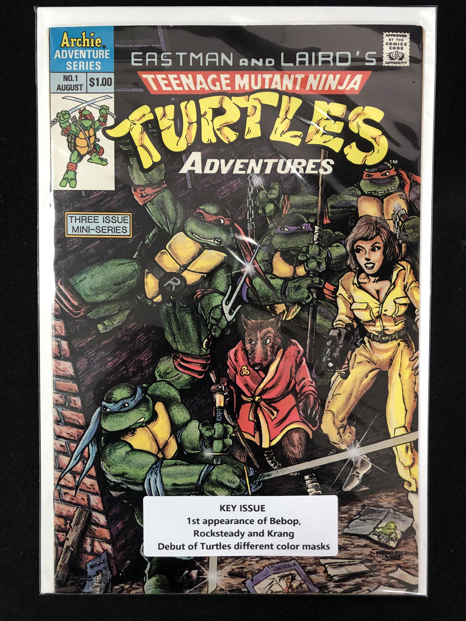 1988 ARCHIE COMICS TEENAGE MUTANT NINJA TURTLES NO. 1 (KEY ISSUE) (1 of 1)