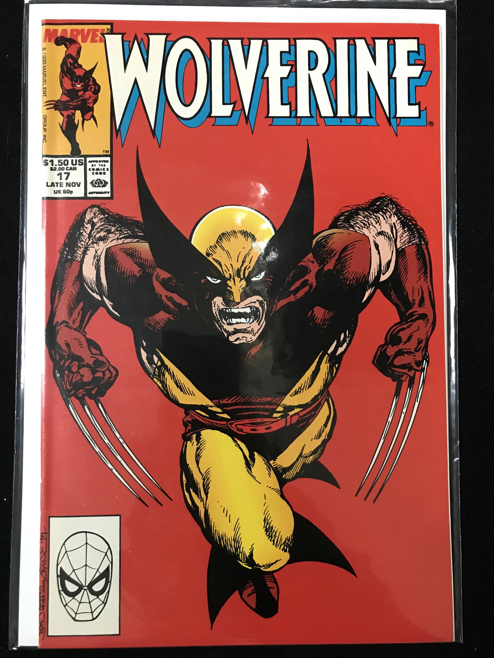 1989 MARVEL COMICS WOLVERINE NO. 17 (1 of 1)