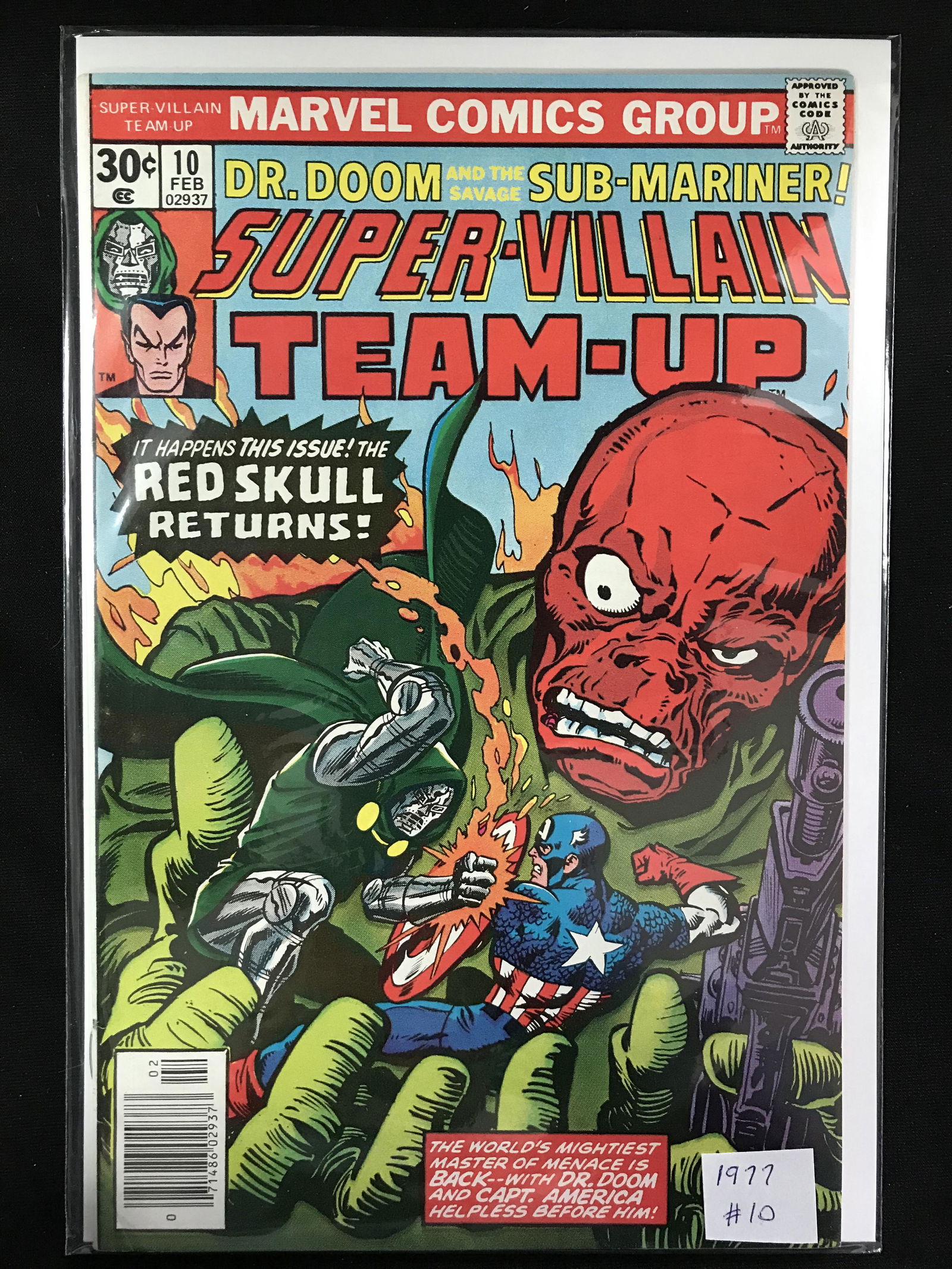 1977 MARVEL COMICS SUPER VILLAIN TEAM-UP NO. 10 (1 of 1)