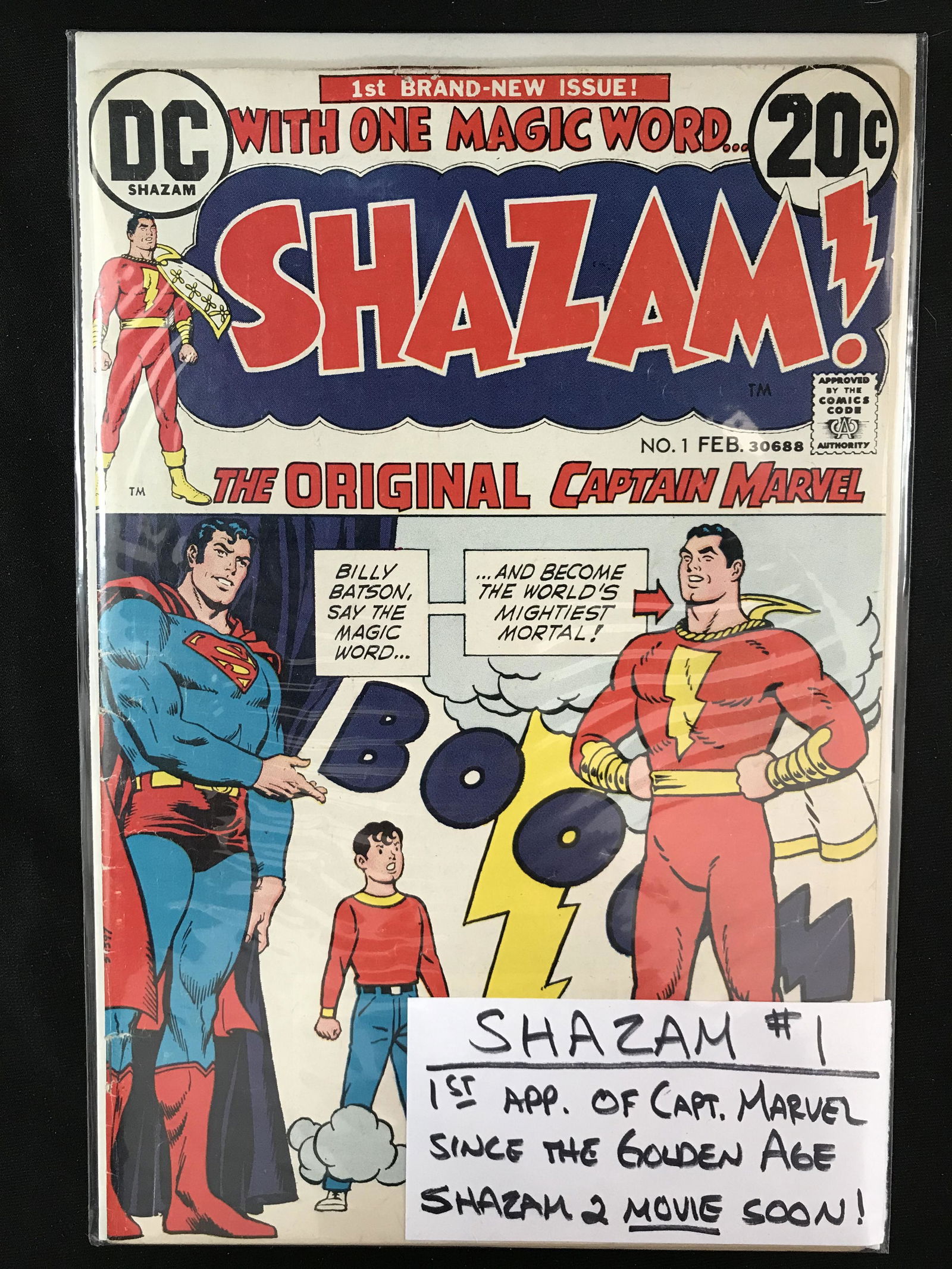 1973 DC COMICS SHAZAM NO. 1 (1ST APP CAPT MARVEL) (1 of 1)