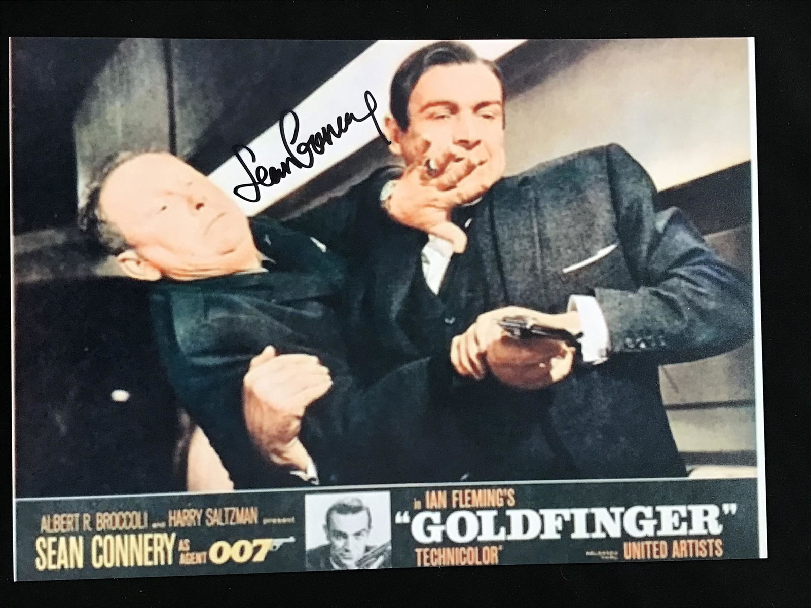 SEAN CONNERY SIGNED GOLDFINGER 8X10 (RA COA) (1 of 2)