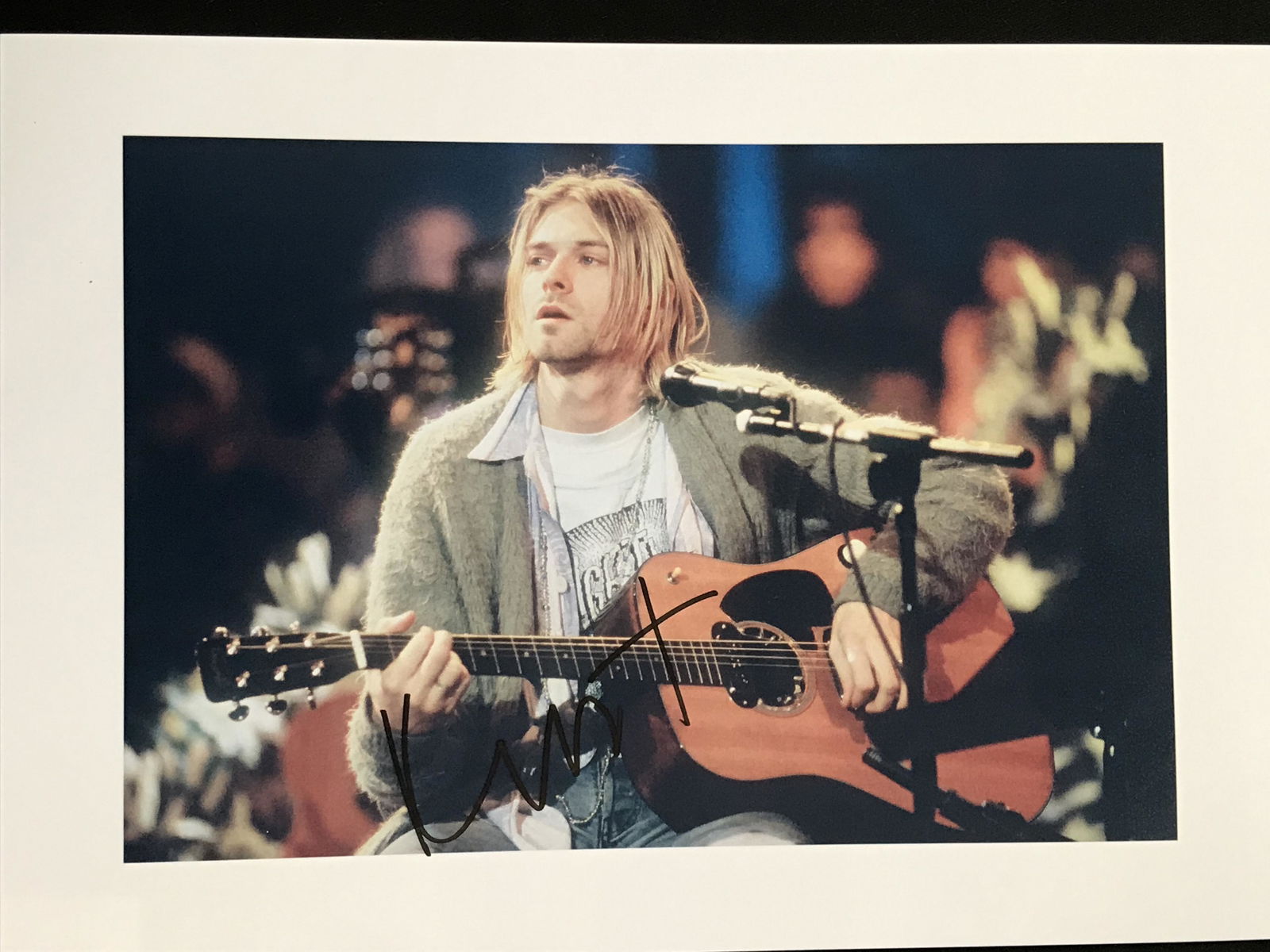 KURT COBAIN SIGNED NIRVANA 8 X 10 (RA COA) (1 of 2)