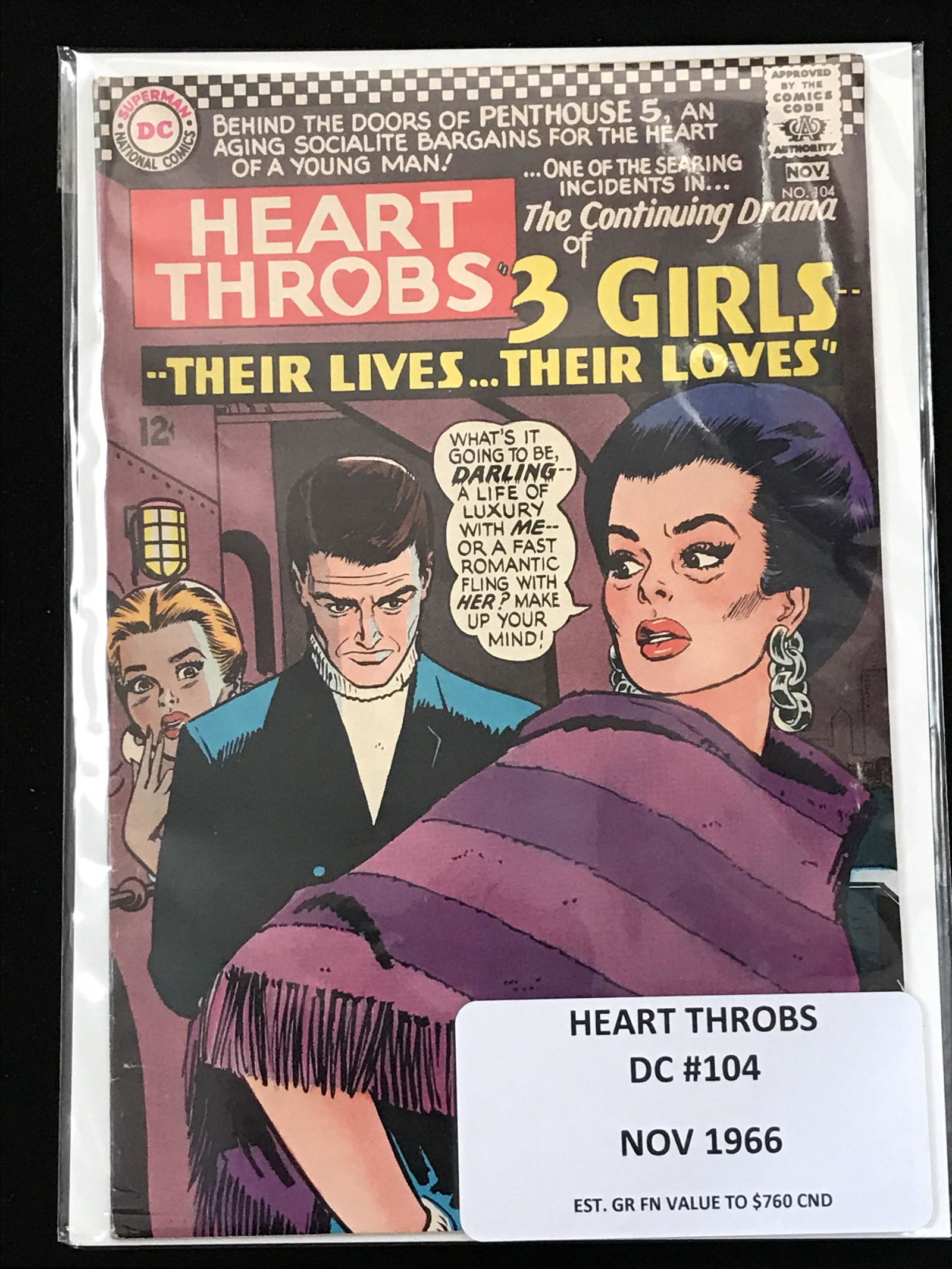 HEART THROBS #104 (DC COMICS) (1 of 1)