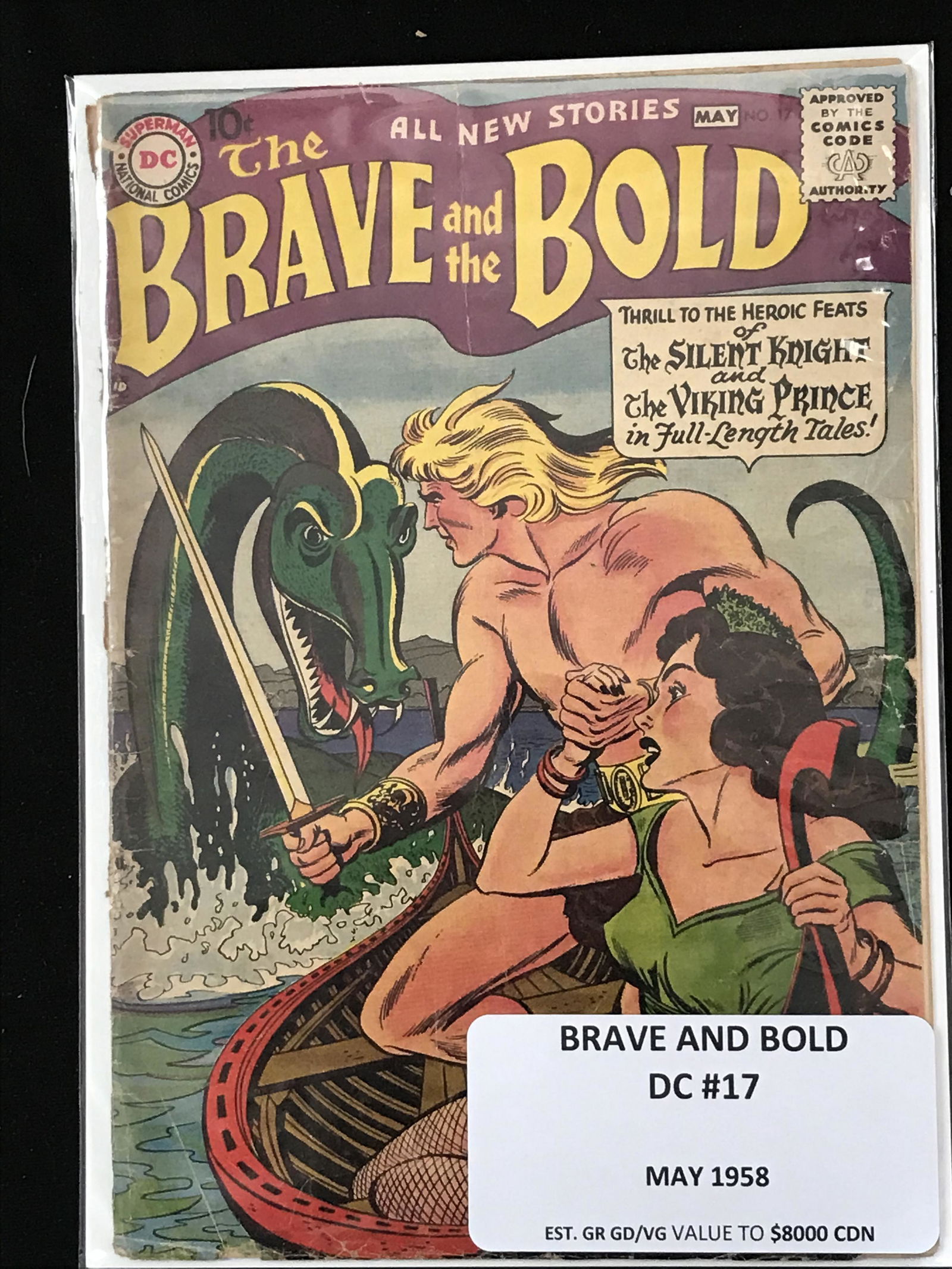 BRAVE AND THE BOLD #17 (DC COMICS) (1 of 1)