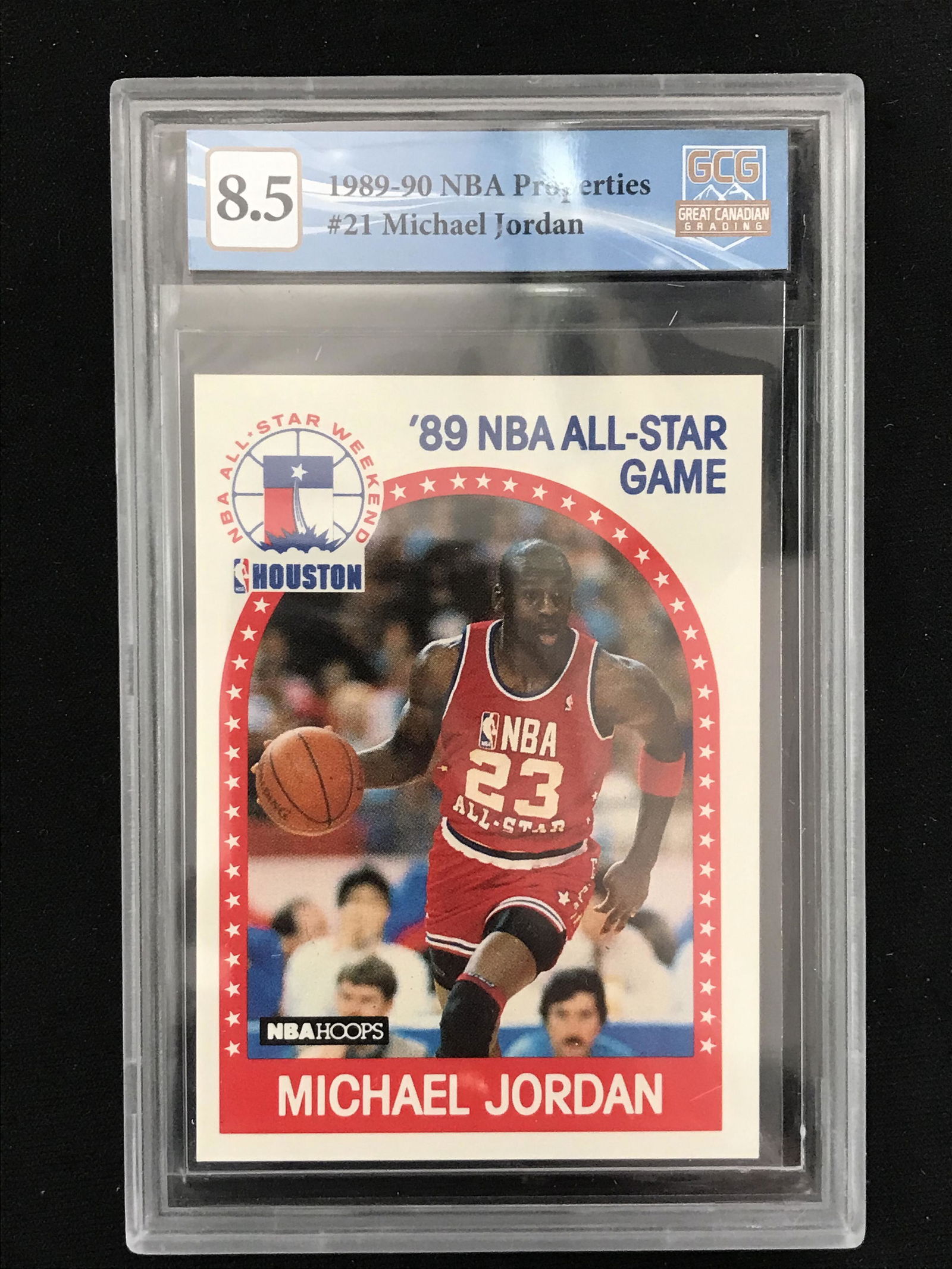 1989-90 NBA PROPERTIES MICHAEL JORDAN NO. 21 (GCG 8.5) (1 of 2)