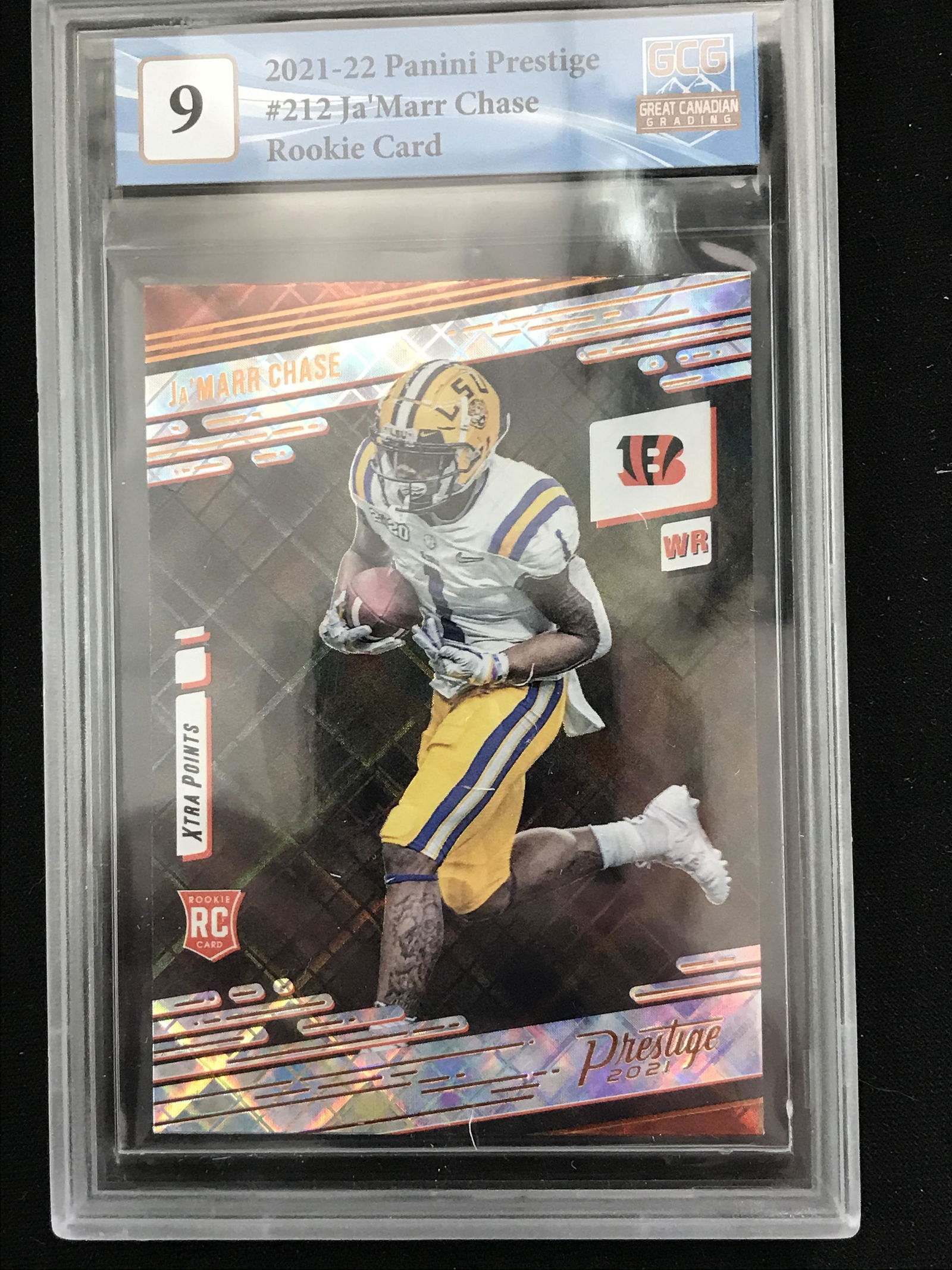 2021-22 PANINI PRESTIGE JA'MARR CHASE NO. 212 RC (GCG 9) (1 of 2)