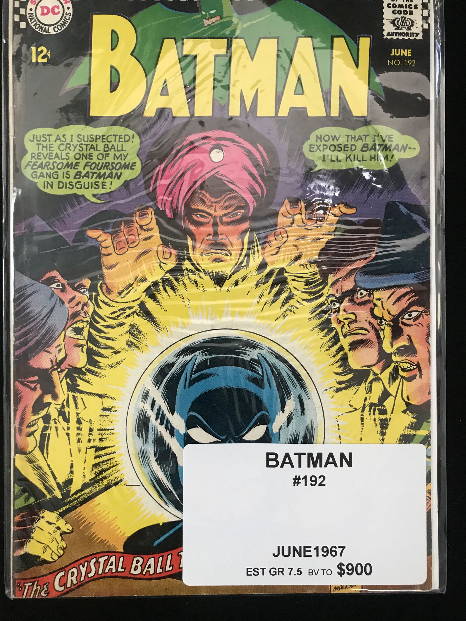 BATMAN #192  (DC COMICS) (1 of 1)