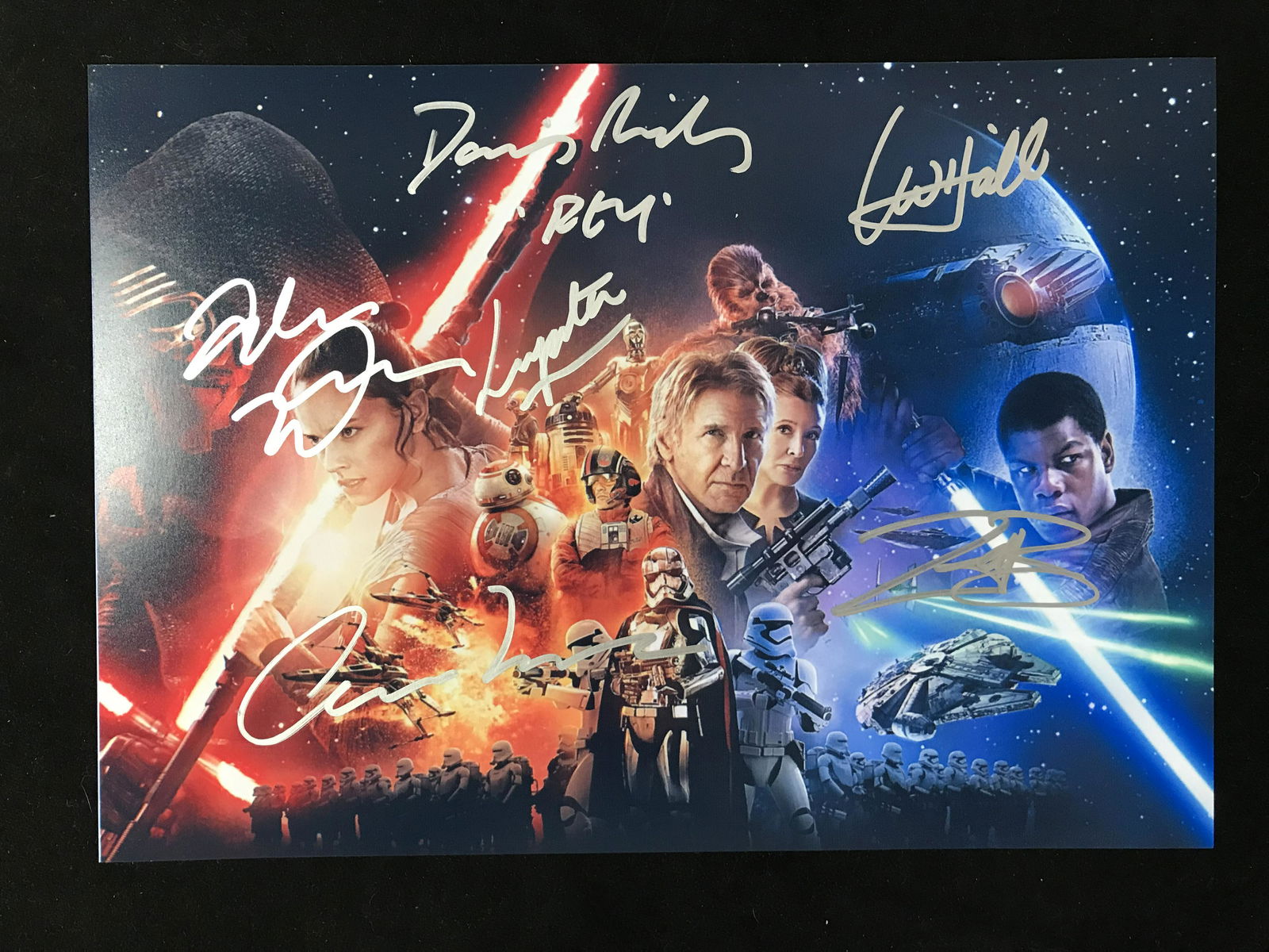MULTI SIGNED STAR WARS THE FORCE AWAKENS 8X10 (RA COA) (1 of 2)