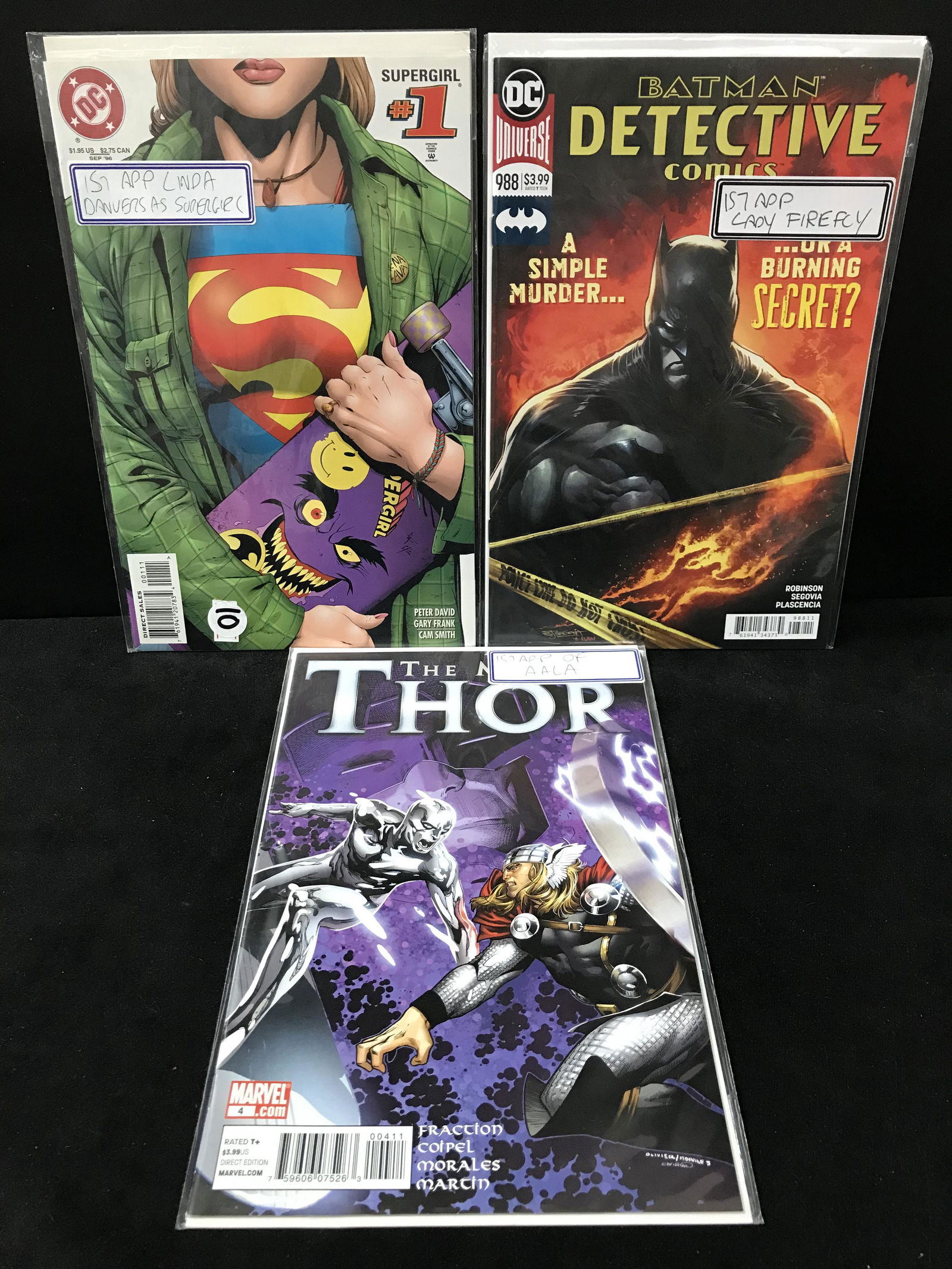 3 SUPERHERO COMICS (DC AND MARVEL COMICS) (1 of 1)