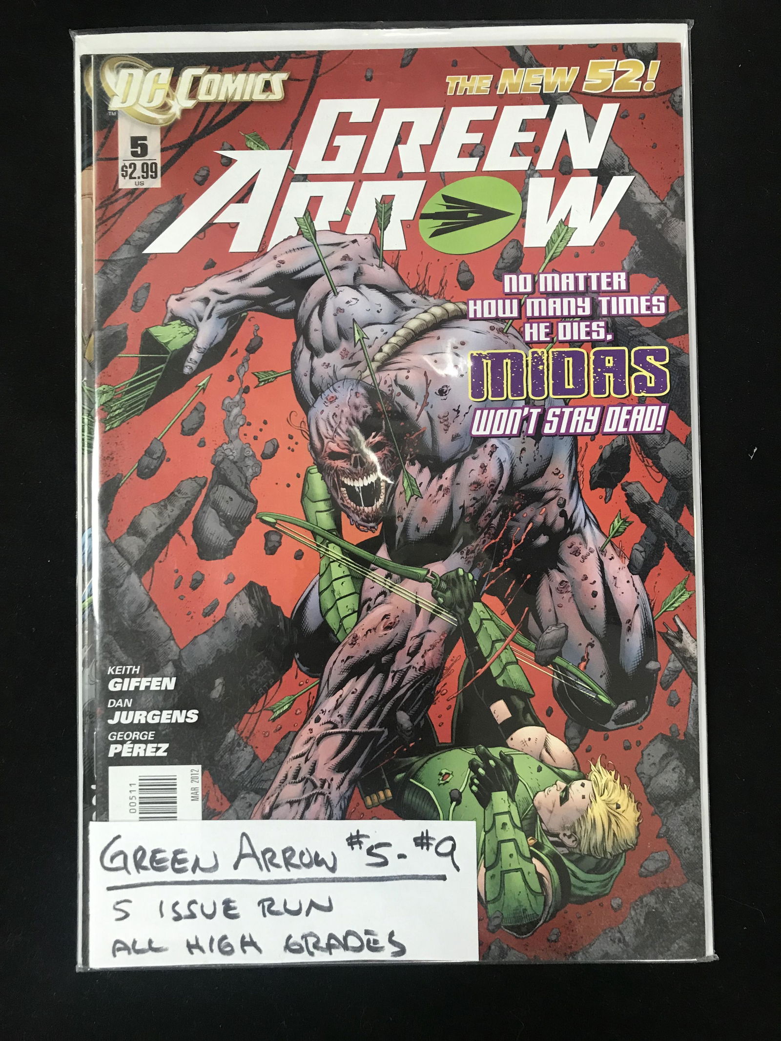 GREEN ARROW #5 - #9  (DC COMICS) (1 of 1)