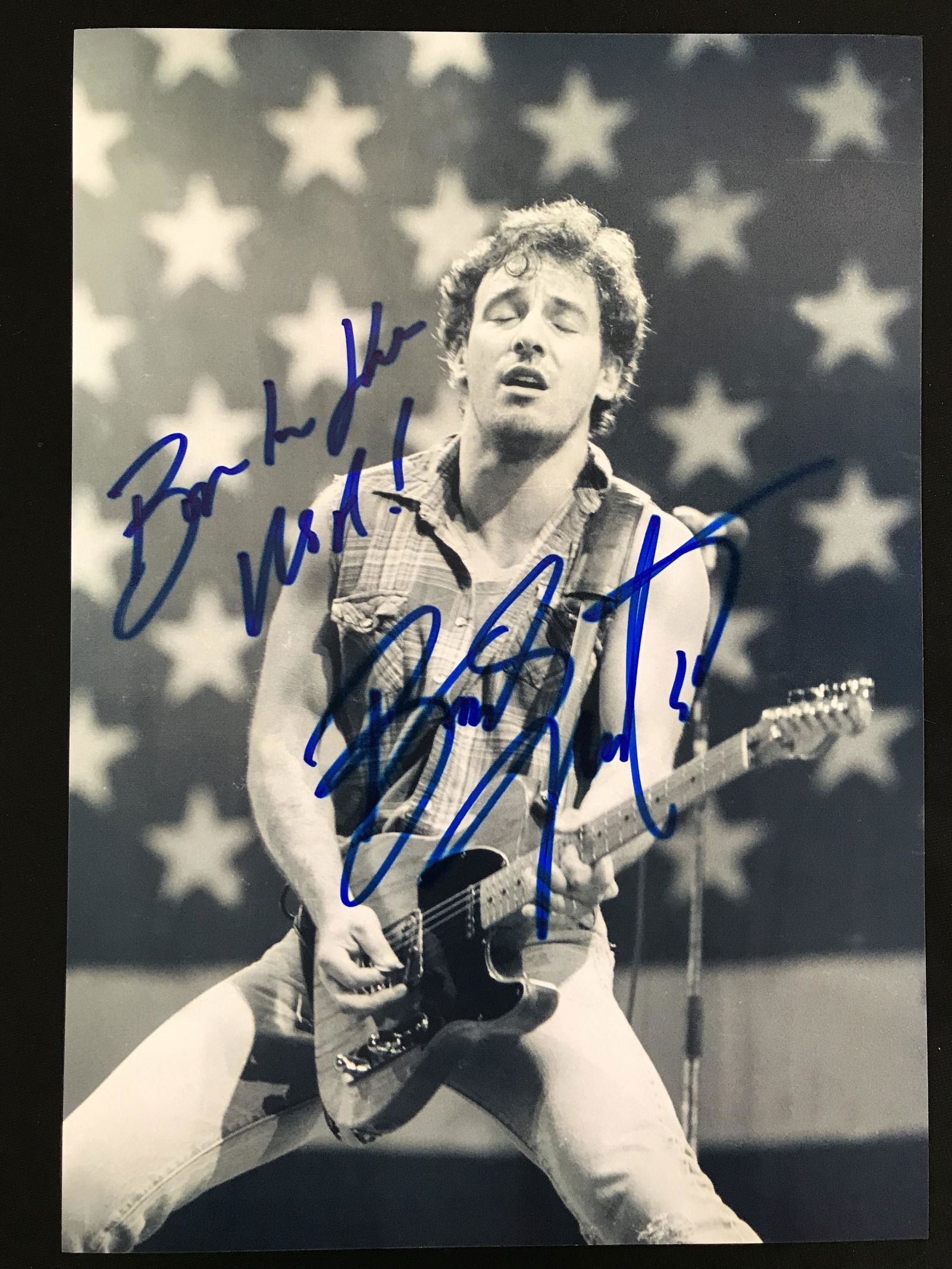 BRUCE SPRINGSTEEN SIGNED 8X10 (RA COA) (1 of 2)
