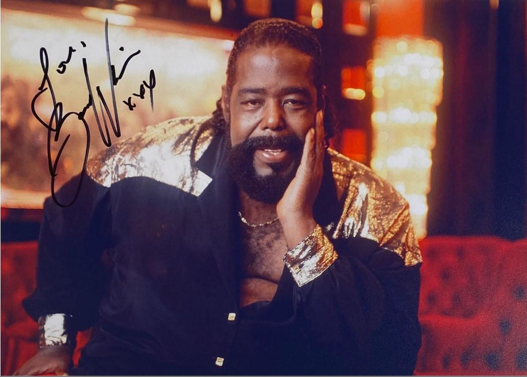 BARRY WHITE SIGNED 8X10 (RA COA) (1 of 1)