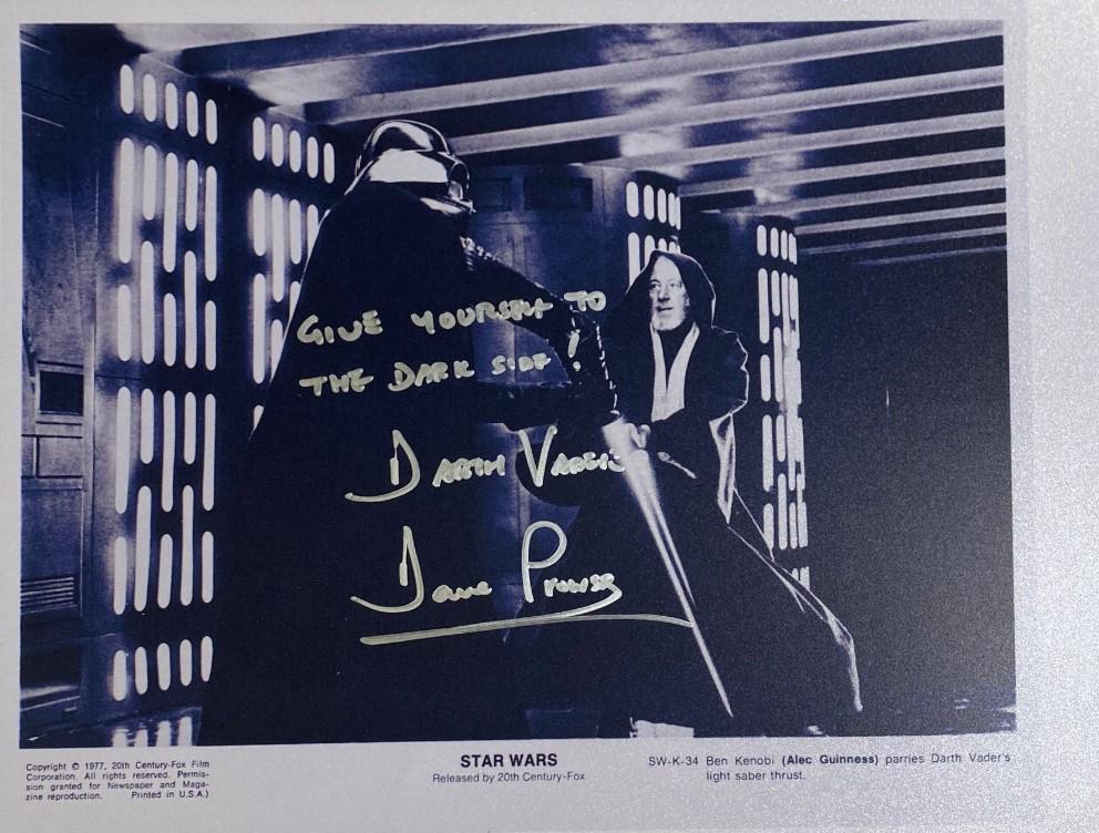 DAVID PROWSE (DARTH VADER) SIGNED 8X10 (RA COA) (1 of 1)