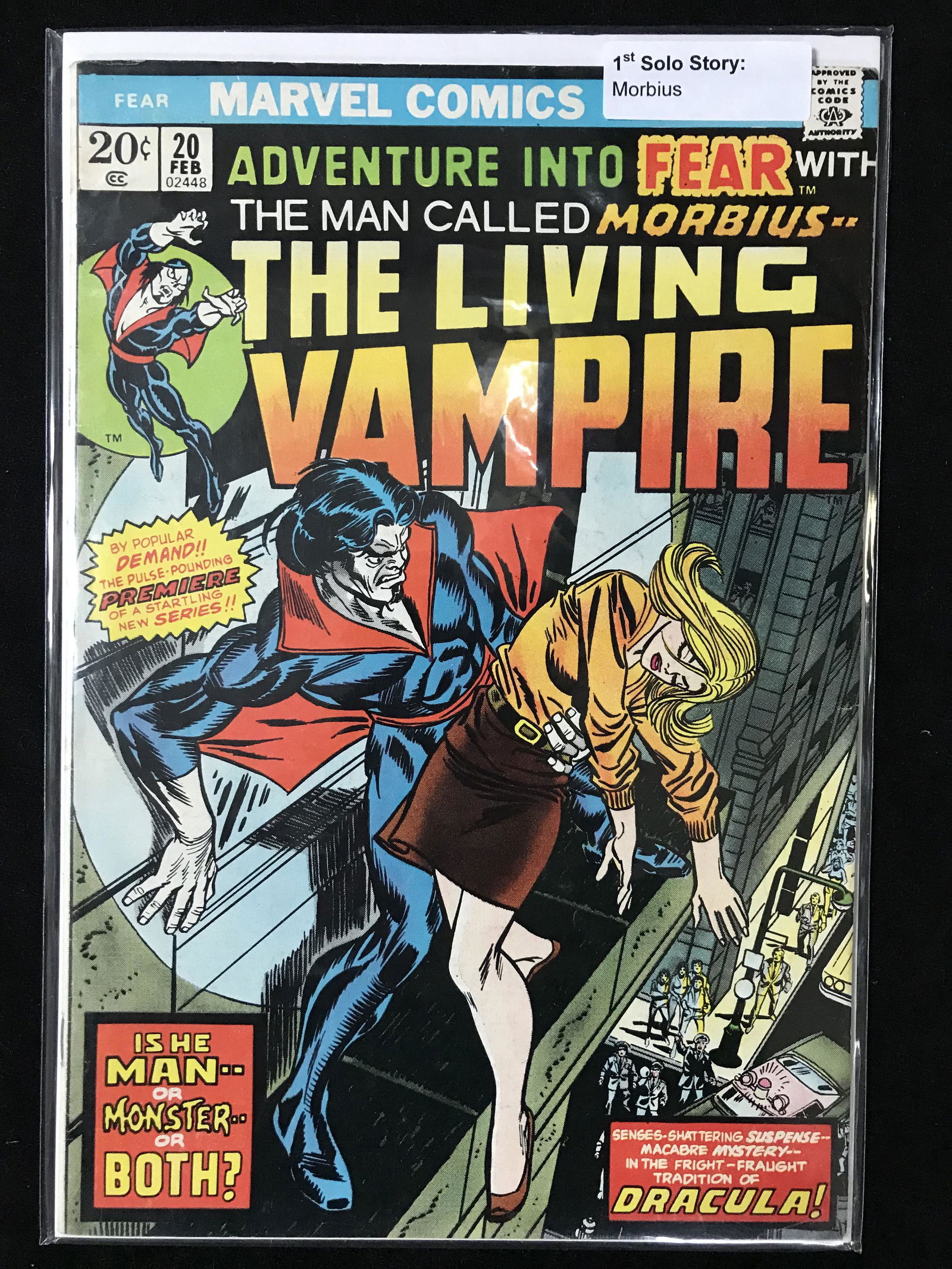 1970 MARVEL COMICS ADVENTURE INTO FEAR NO. 20 (1ST SOLO STORY MORBIUS) (1 of 1)
