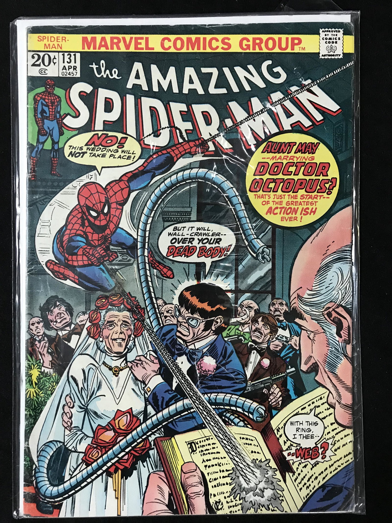 1974 MARVEL COMICS THE AMAZING SPIDER-MAN NO. 131: 1974 MARVEL COMICS THE AMAZING SPIDER-MAN NO. 131