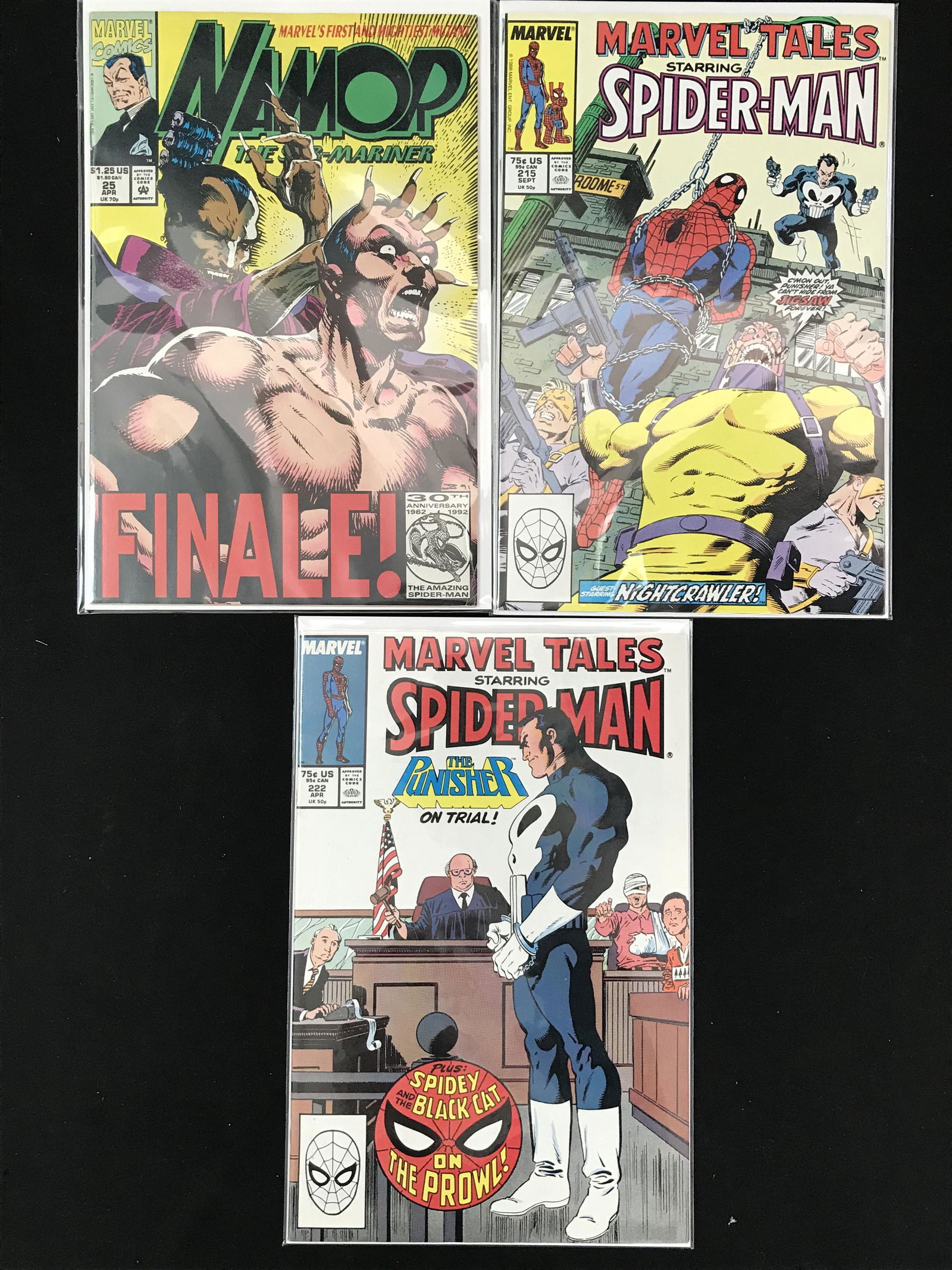 LOT 3 MARVEL COMICS (SPIDER-MAN, NAMOR) (1 of 1)