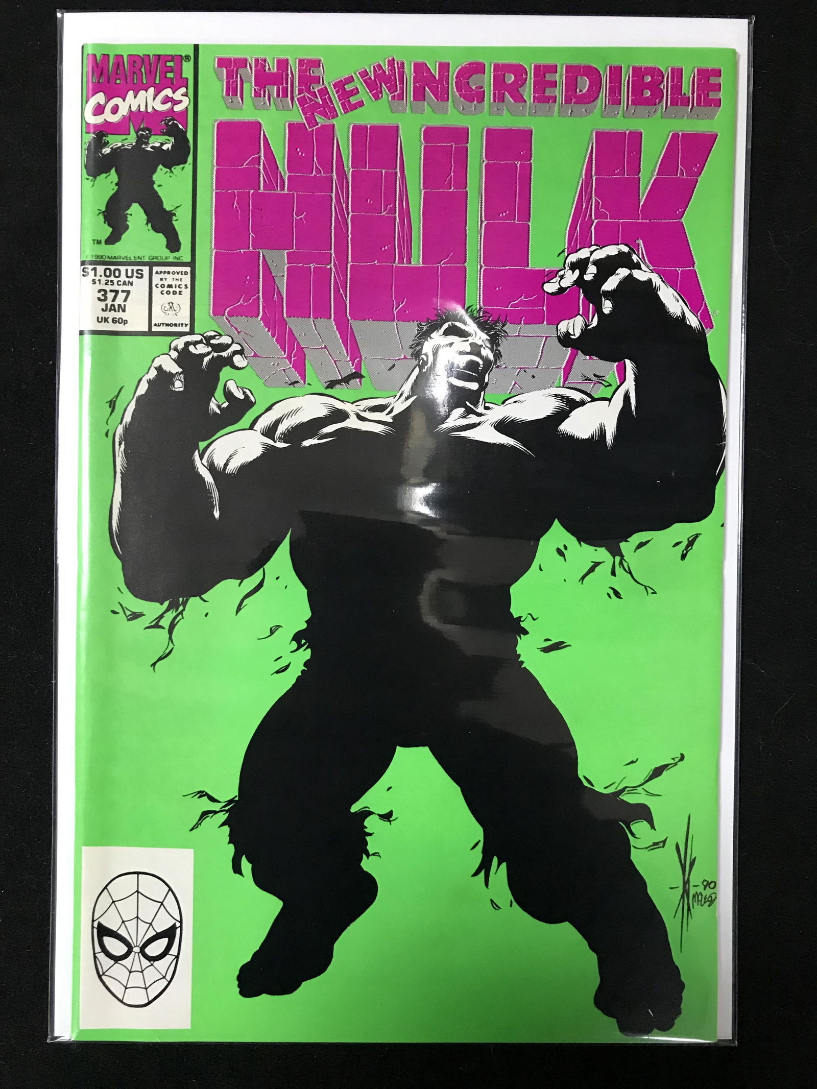 1991 MARVEL COMICS INCREDIBLE HULK NO. 377 (1 of 1)