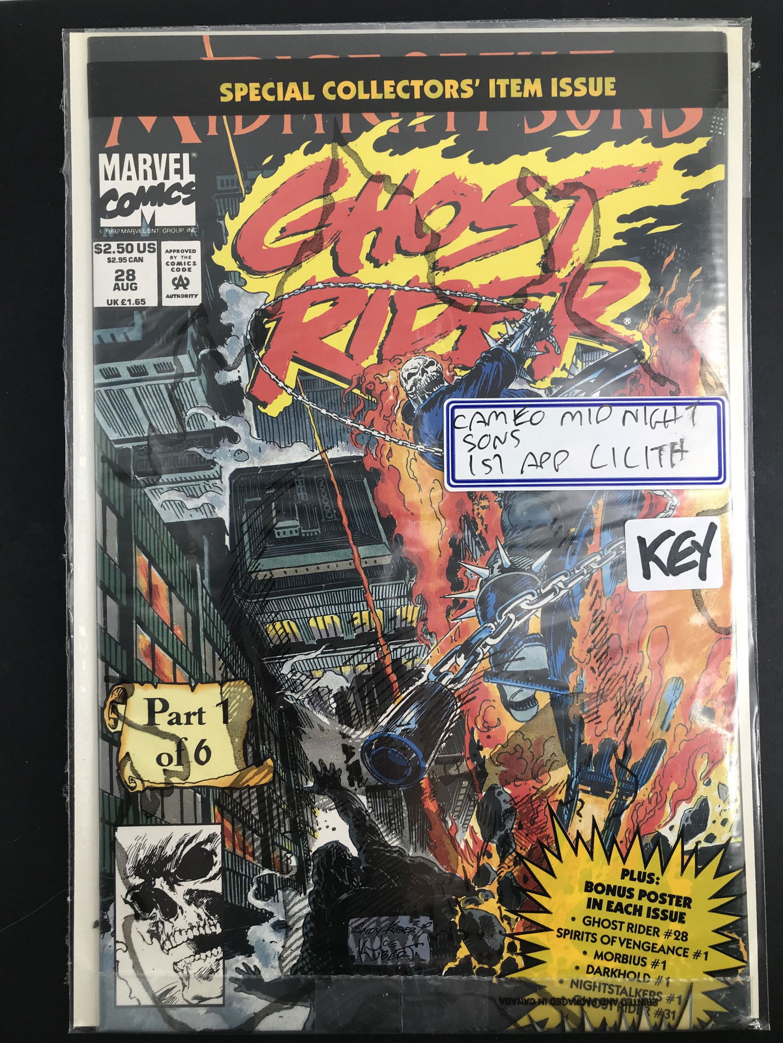 1992 MARVEL COMICS GHOST RIDER NO. 28 (1ST APP LILITH) (1 of 1)