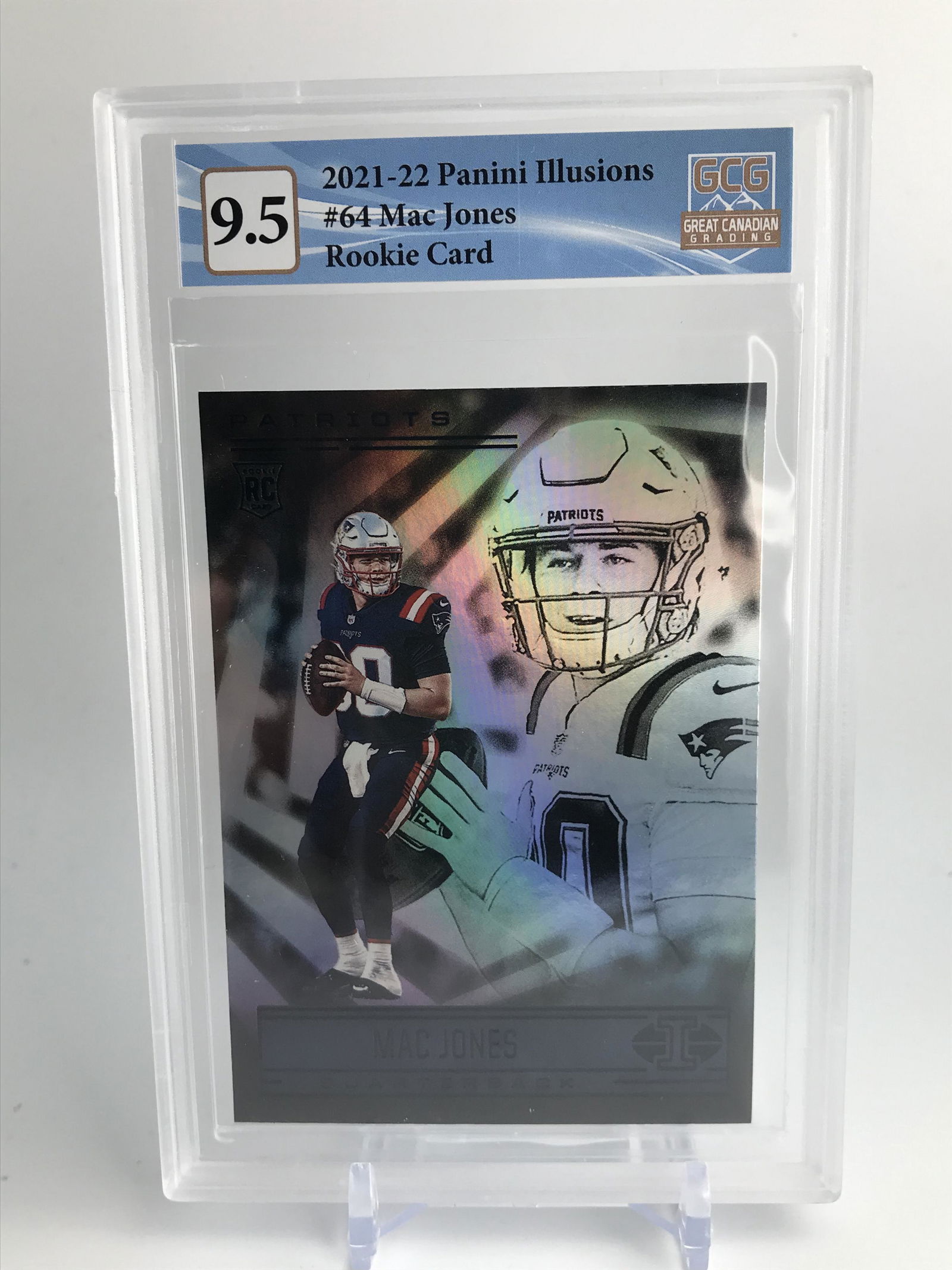 2021-22 PANINI ILLUSIONS MAC JONES  NO.64 (GCG 9.5) (1 of 2)