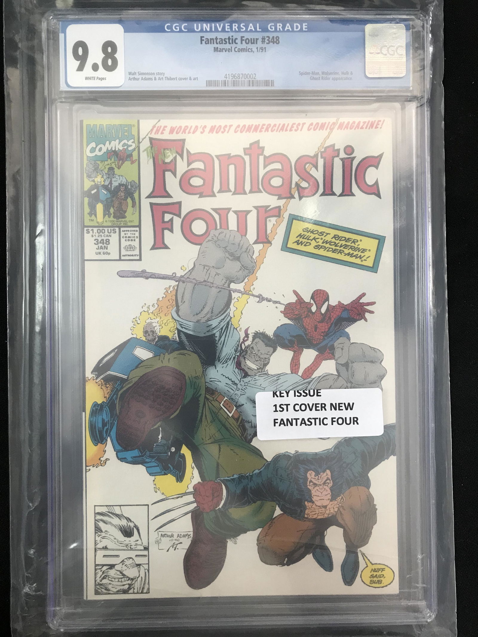FANTASTIC FOUR  #348 CGC GRADED 9.8   (MARVEL COMICS) (1 of 1)