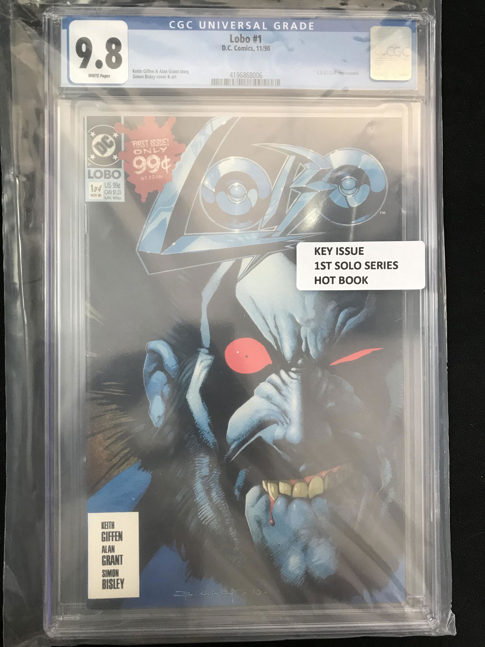 LOBO #1 CGC GRADED 9.8 (DC COMICS) (1 of 1)