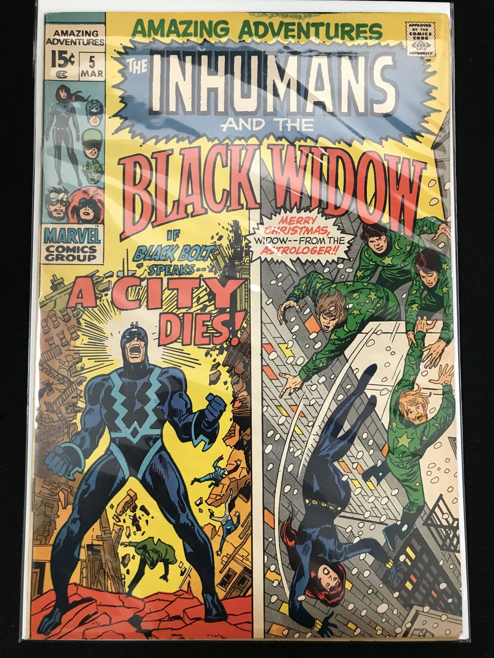 AMAZING ADVENTURES  #5  THE INHUMANS AND THE BLACK WIDOW   (MARVEL COMICS) (1 of 1)