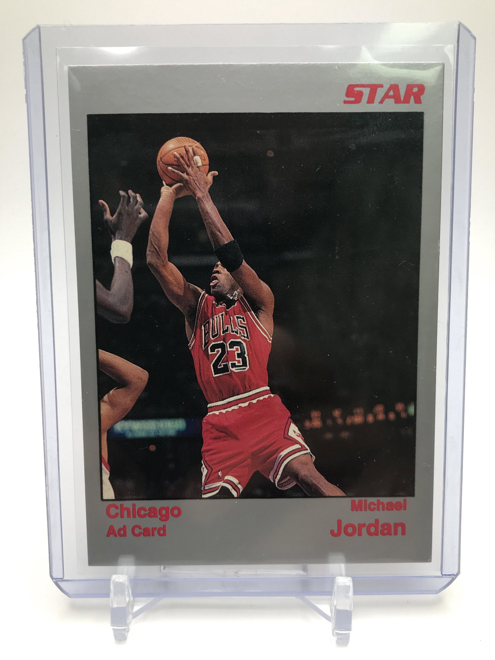 1991 MICHAEL JORDAN STAR COMPANY CO GREY AD PROMO CARD: 1991 MICHAEL JORDAN STAR COMPANY CO GREY AD PROMO CARD
