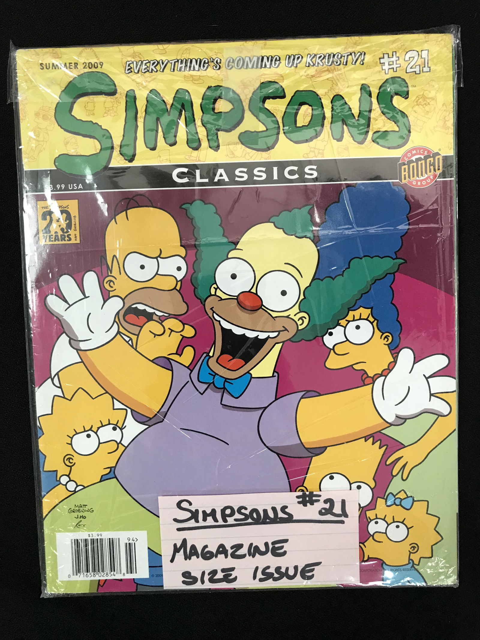 SIMPSONS CLASSICS #21 (BONGO COMICS) (1 of 1)