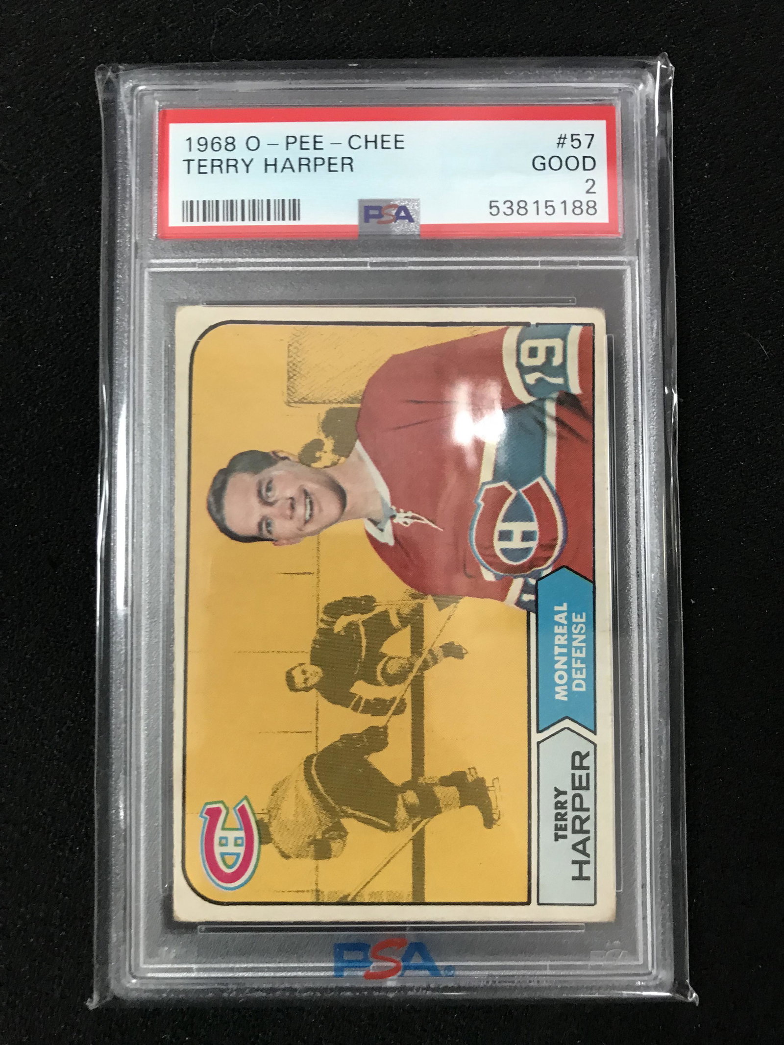 1968 OPC TERRY HARPER NO. 57 (PSA 2): 1968 OPC TERRY HARPER NO. 57 (PSA 2)
