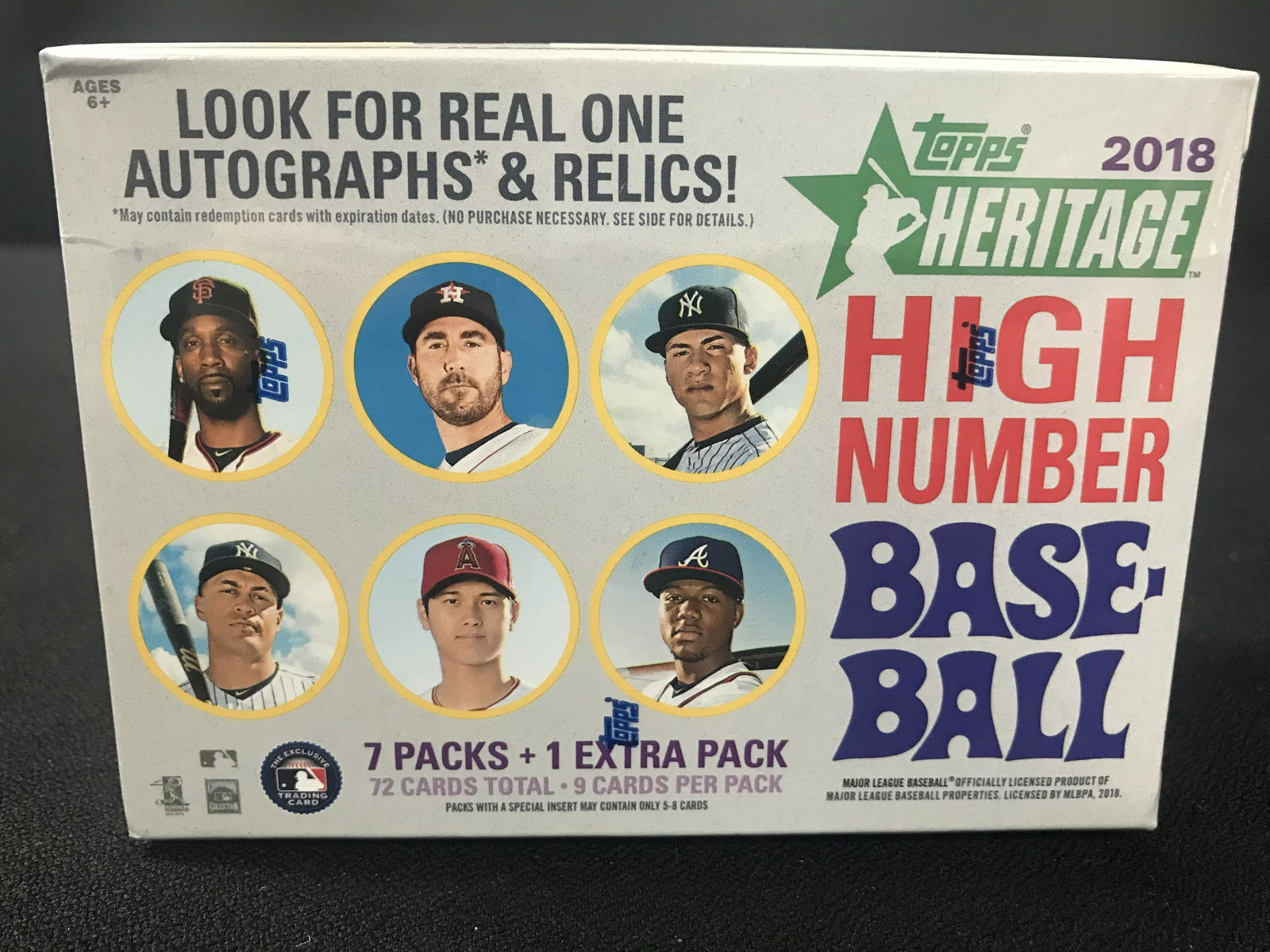 2018 TOPPS HERITAGE BLASTER BOX (OHTANI RC YEAR) (1 of 1)
