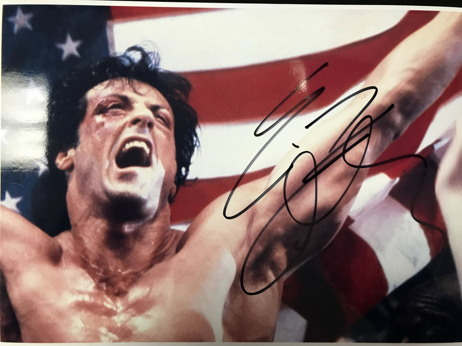 SYLVESTER STALLONE SIGNED ROCKY 8X10 (RA COA): SYLVESTER STALLONE SIGNED ROCKY 8X10 (RA COA)