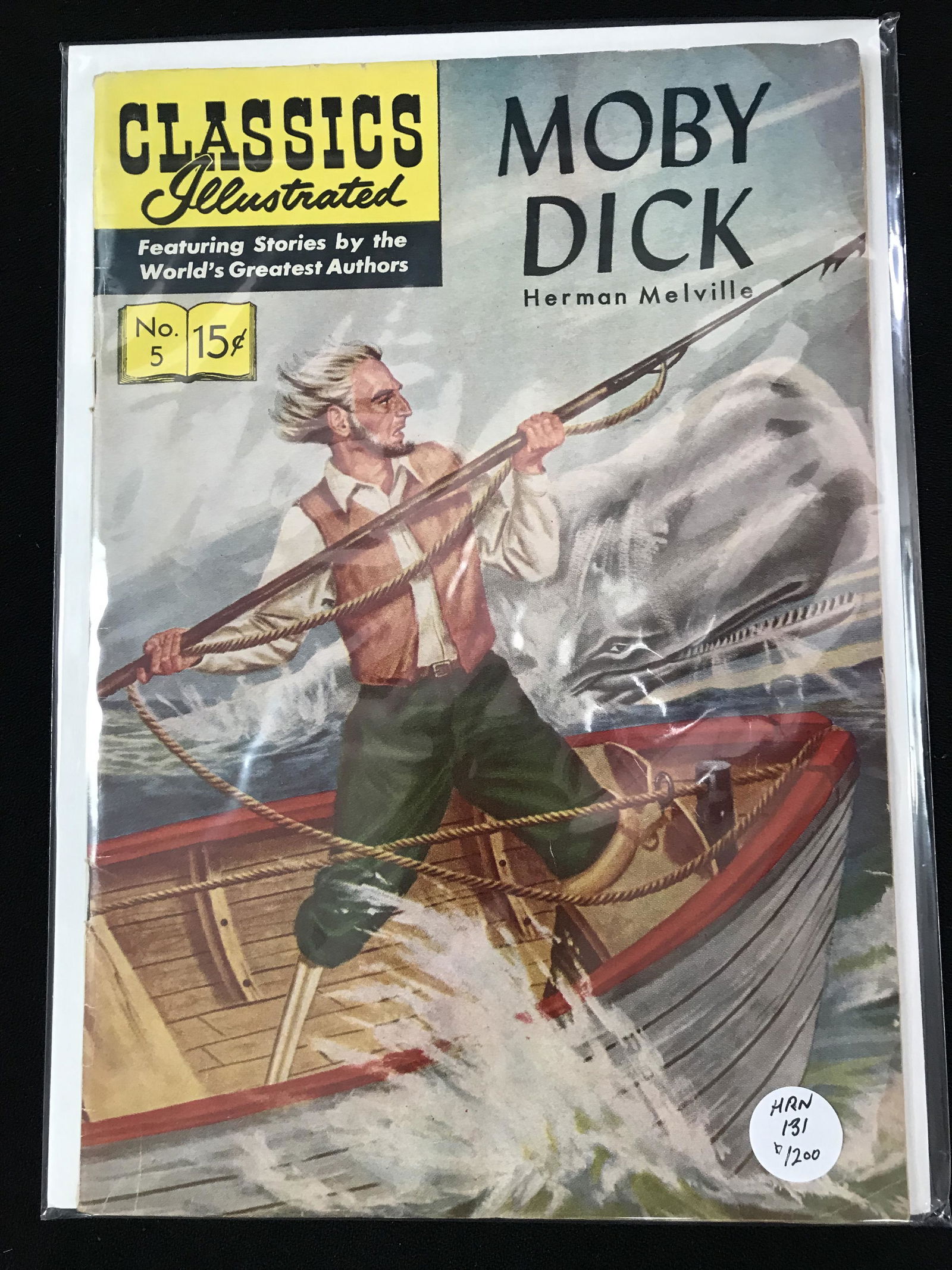 1942 CLASSICS ILLUSTRATED MOBY DICK NO. 16: 1942 CLASSICS ILLUSTRATED MOBY DICK NO. 16